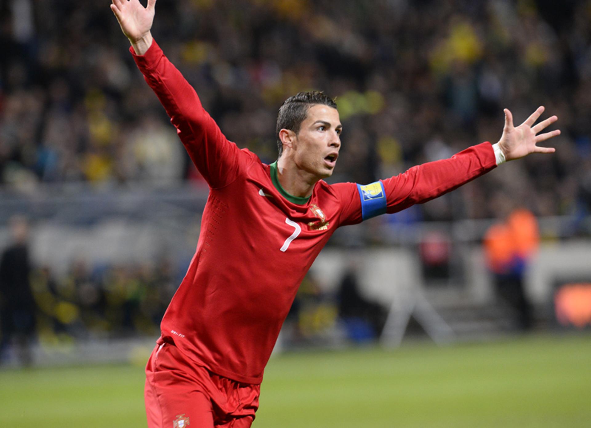 Cristiano Ronaldo - Suécia x Portugal (Foto: Jonathan Nackstrand/ AFP)