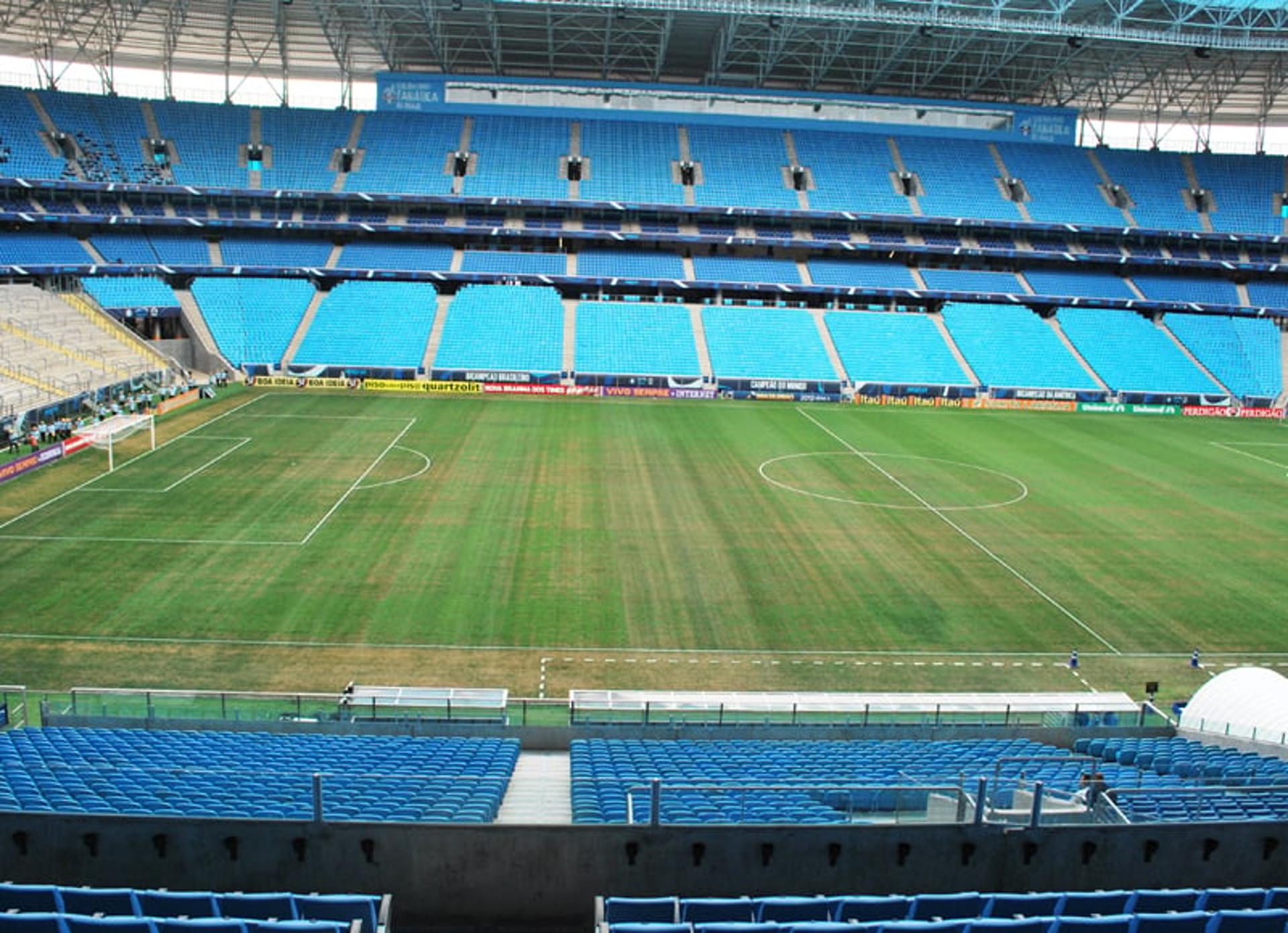 Gramado da Arena do Grêmio (Foto: Eduardo Moura)