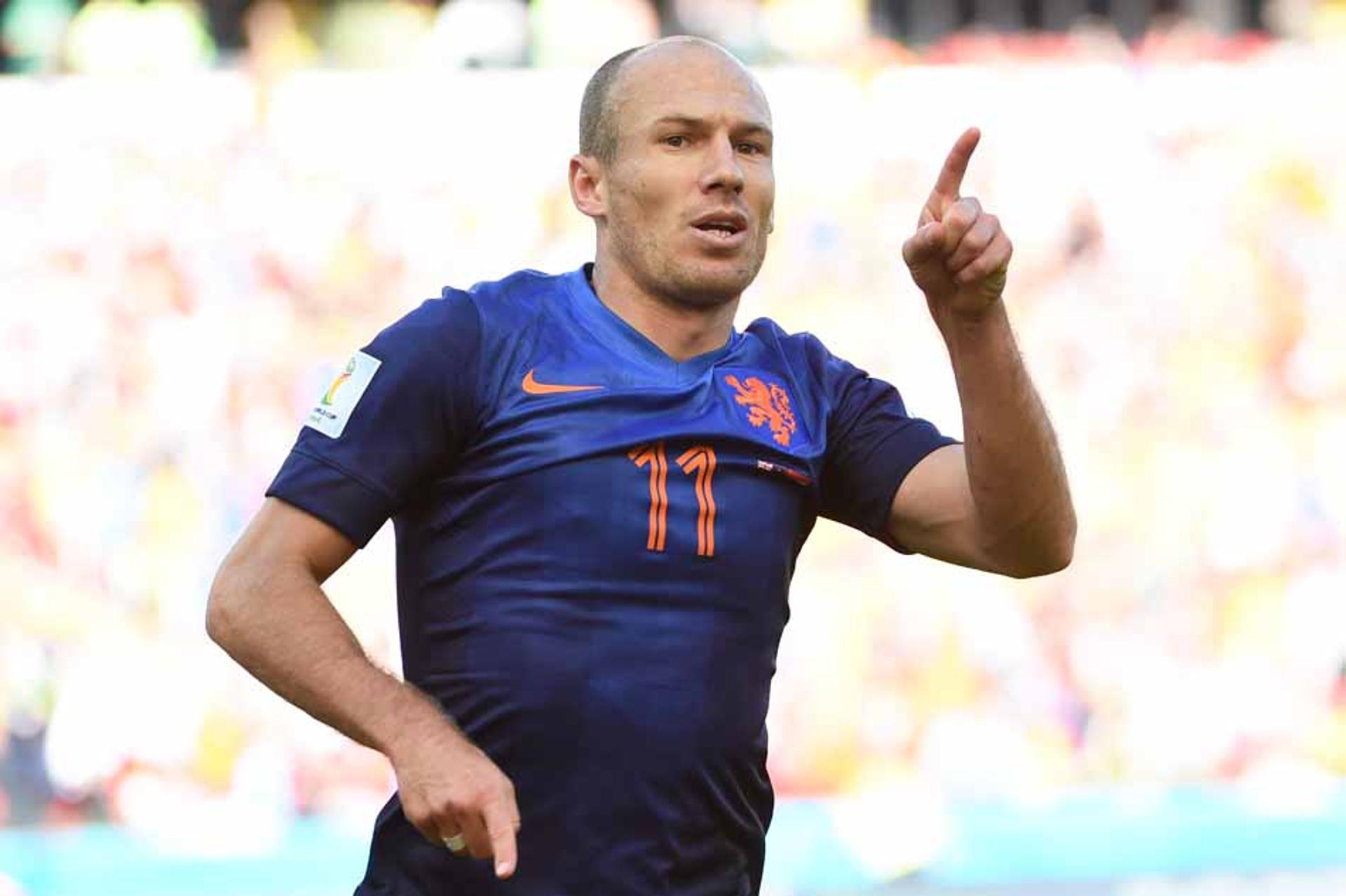 Austrália x Holanda - Robben (Foto: William West/AFP)