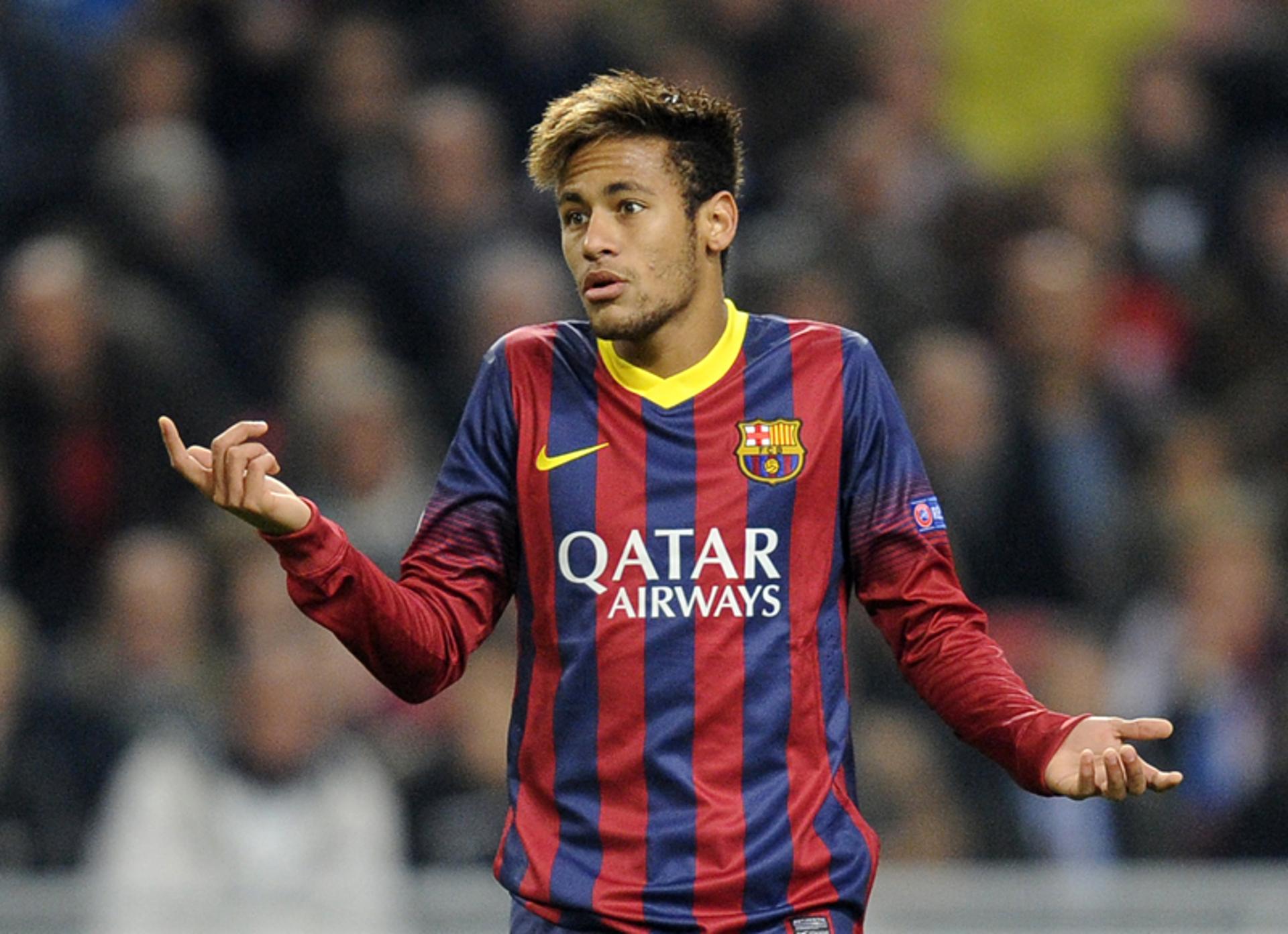 Neymar - Ajax x Barcelona (Foto: John Thys/ AFP)