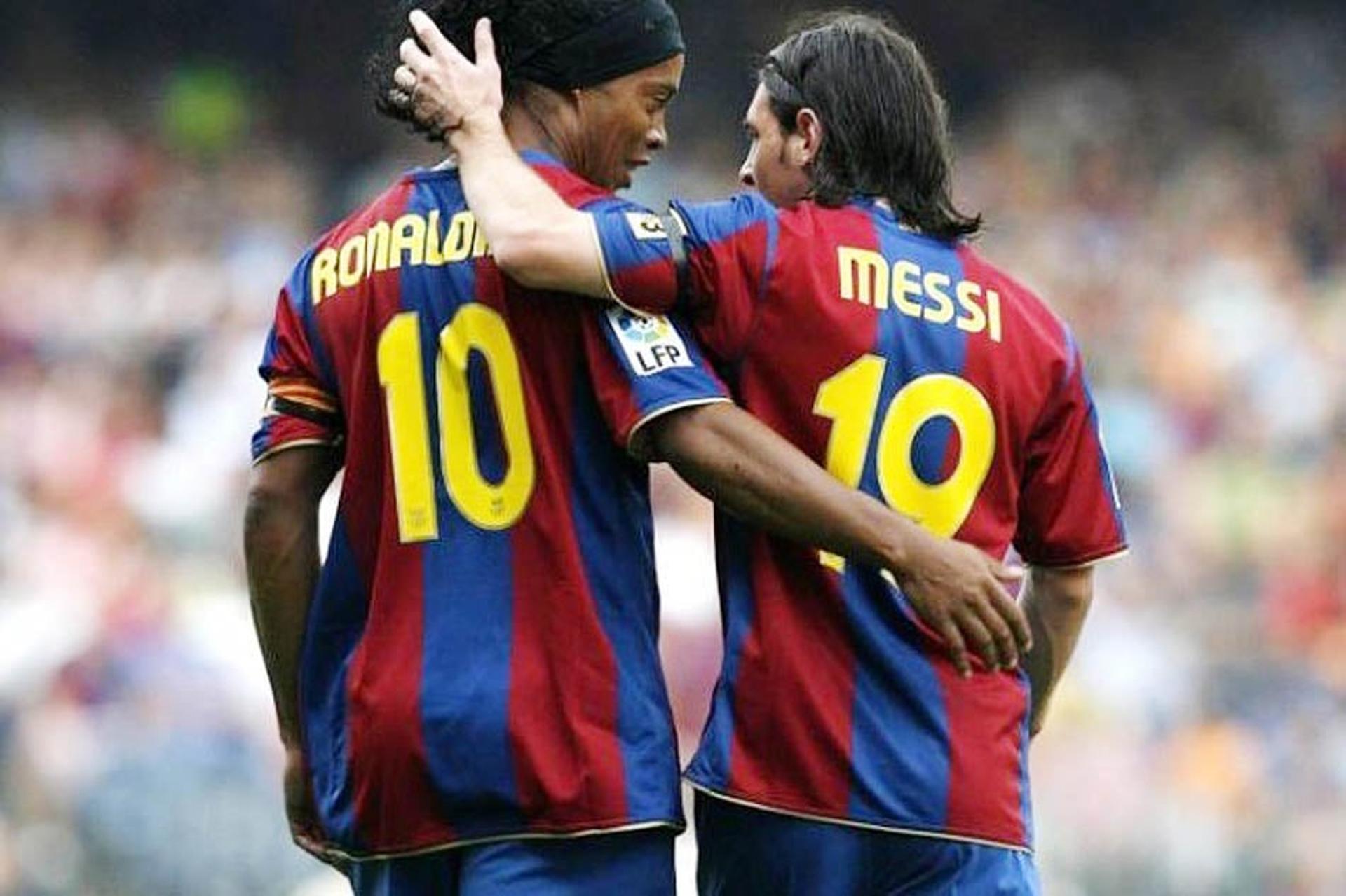 Ronaldinho Gaúcho e Messi são os símbolos da década