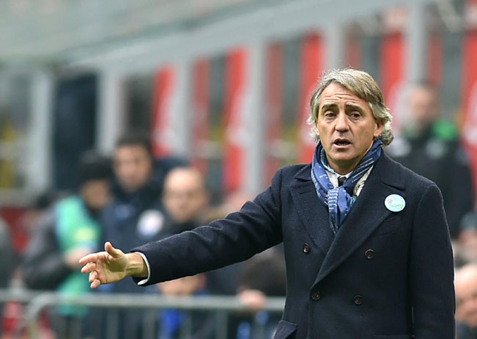 Roberto Mancini - Inter de Milão x Sassuolo (Foto: Alberto Pizzoli / AFP)