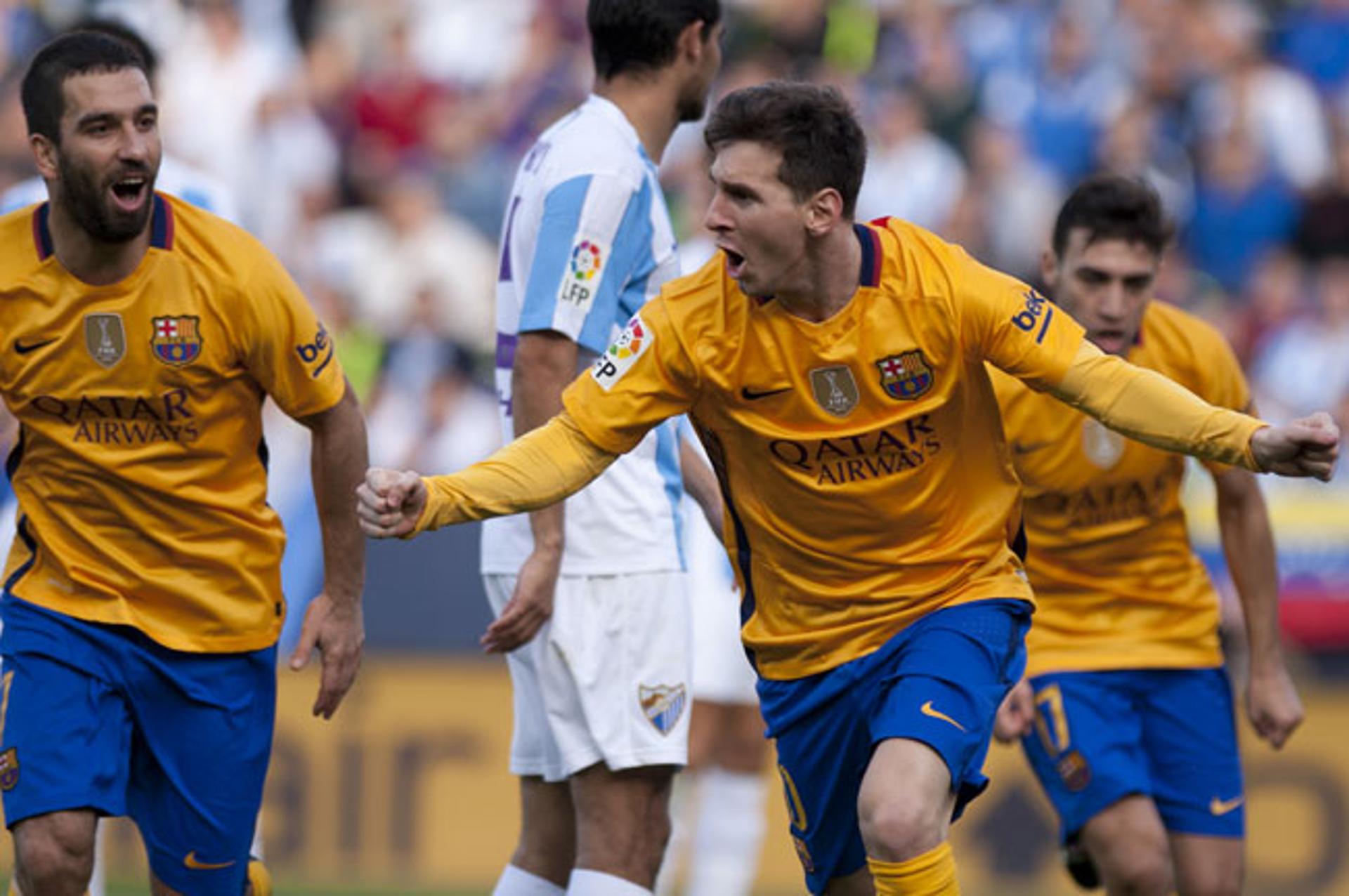 Messi - Malaga x Barcelona (Foto: Jorge Guerrero / AFP)