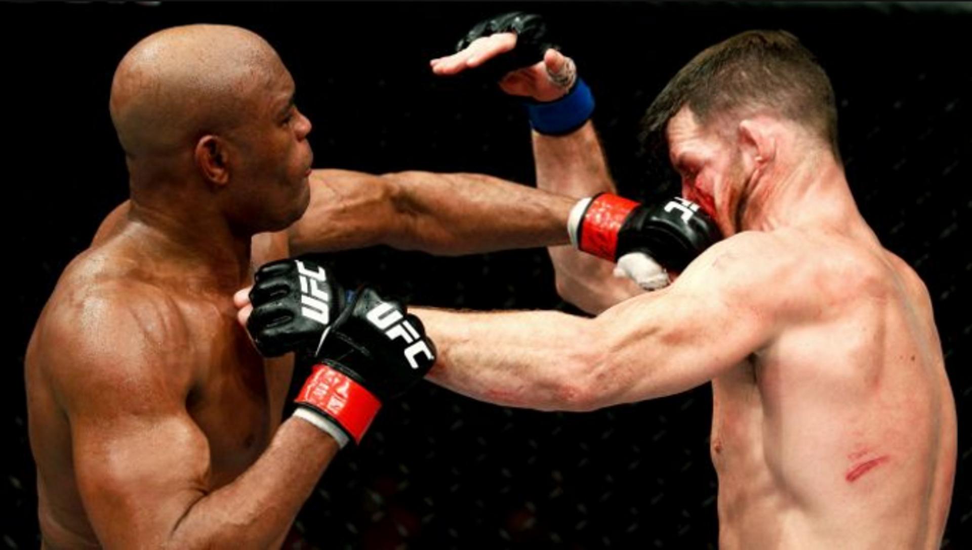 Anderson Silva foi derrotado por Michael Bisping no UFC Londres (FOTO: Reprodução)