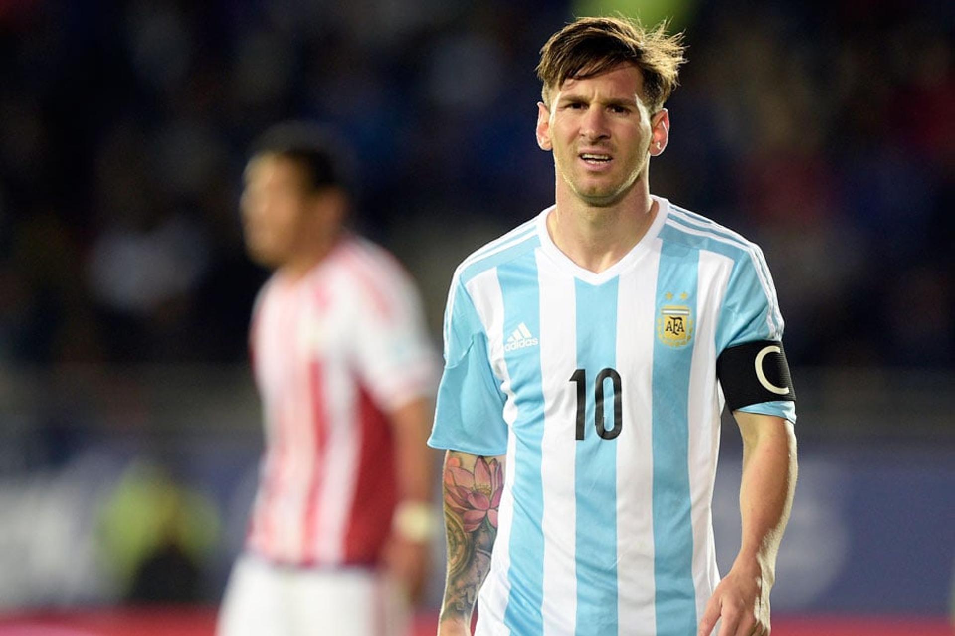 Argentina x Paraguai - Messi (Foto: Juan Mabromata/ AFP)
