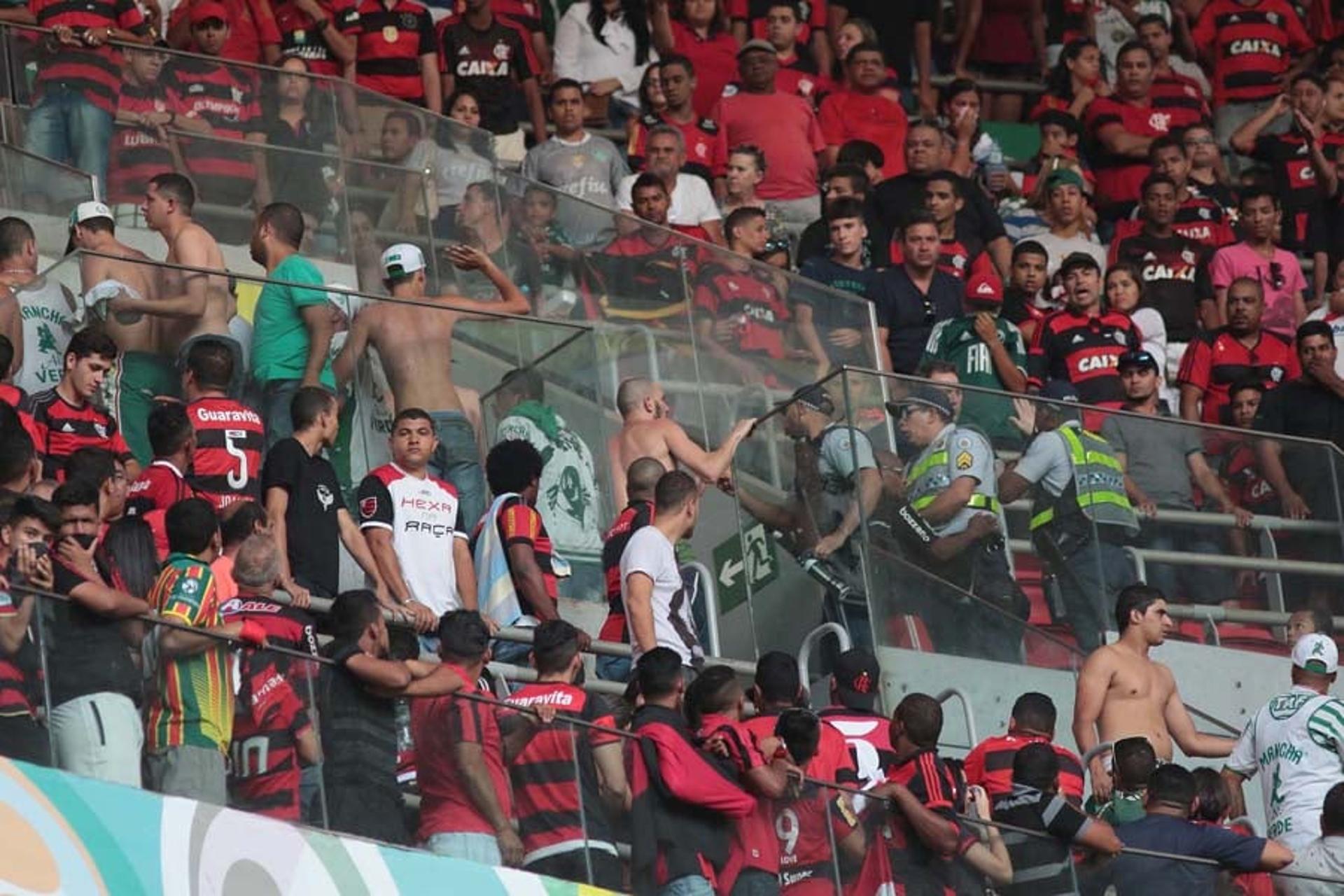 Confusão - Palmeiras x Flamengo