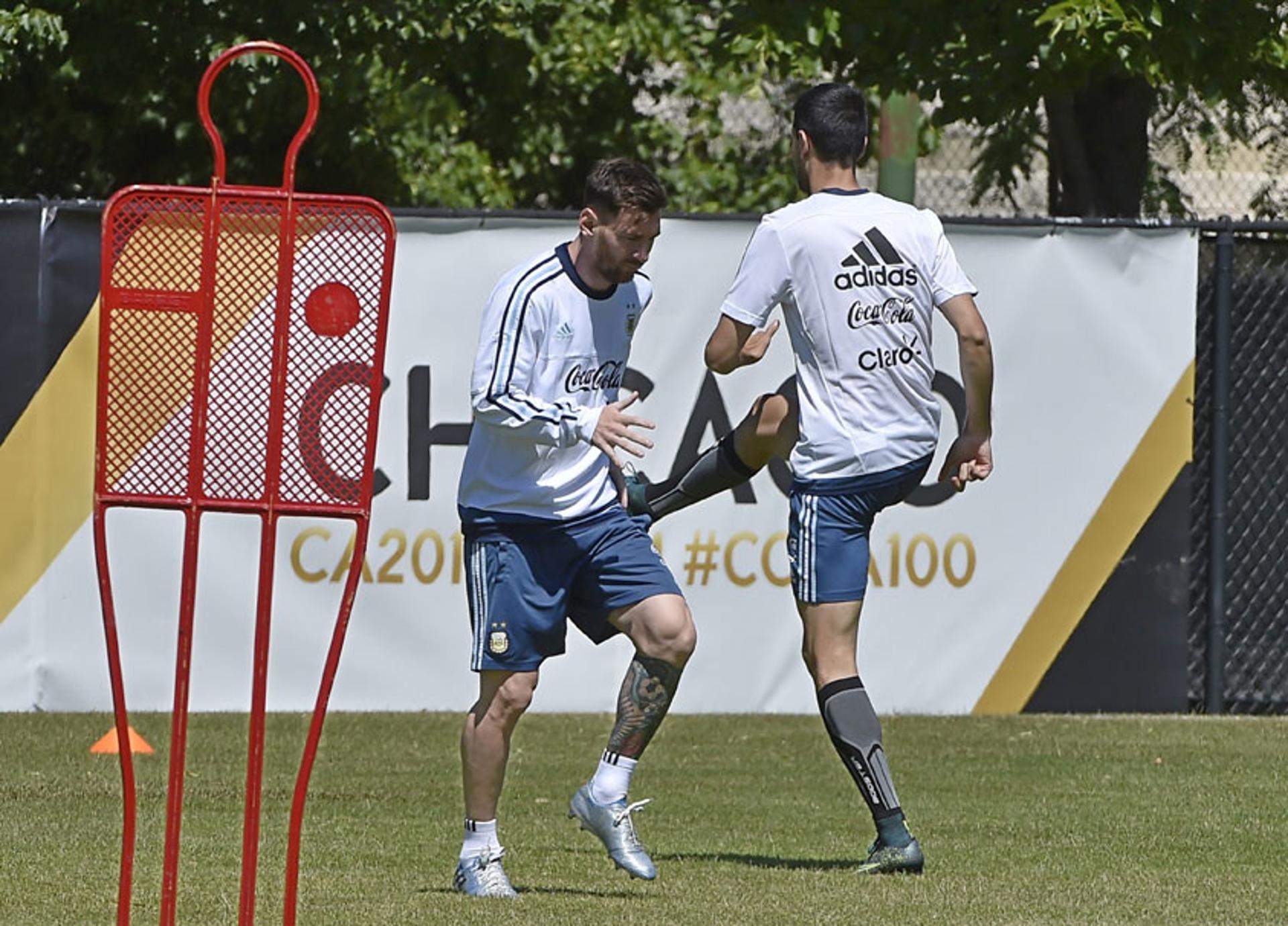 Messi - Treino da Argentina