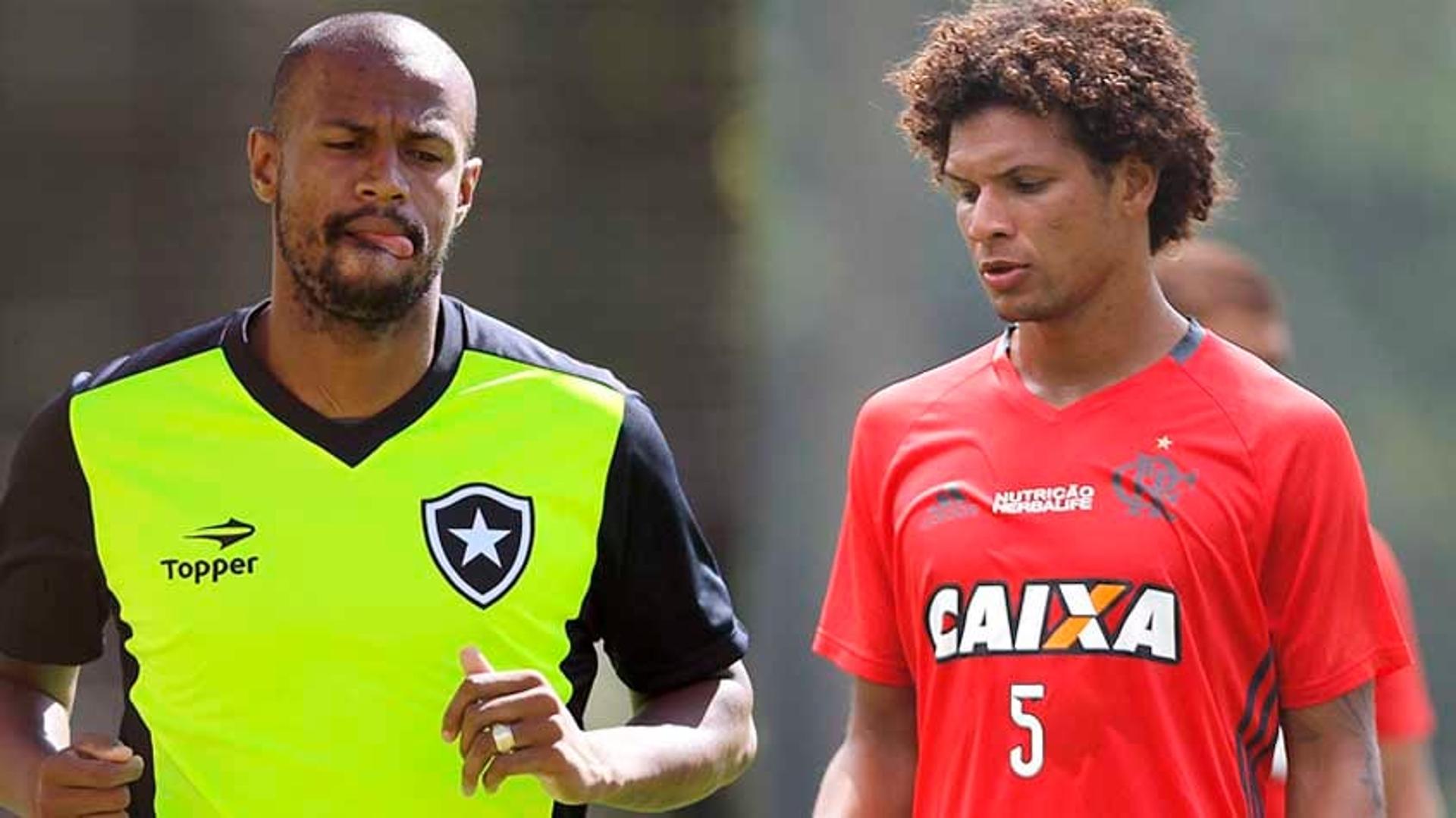 Airton do Botafogo e Arão do Flamengo