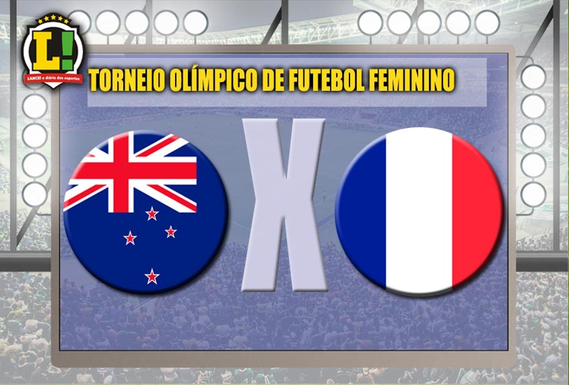 Apresentação Nova Zelândia x França Torneio Olímpico de futebol feminino