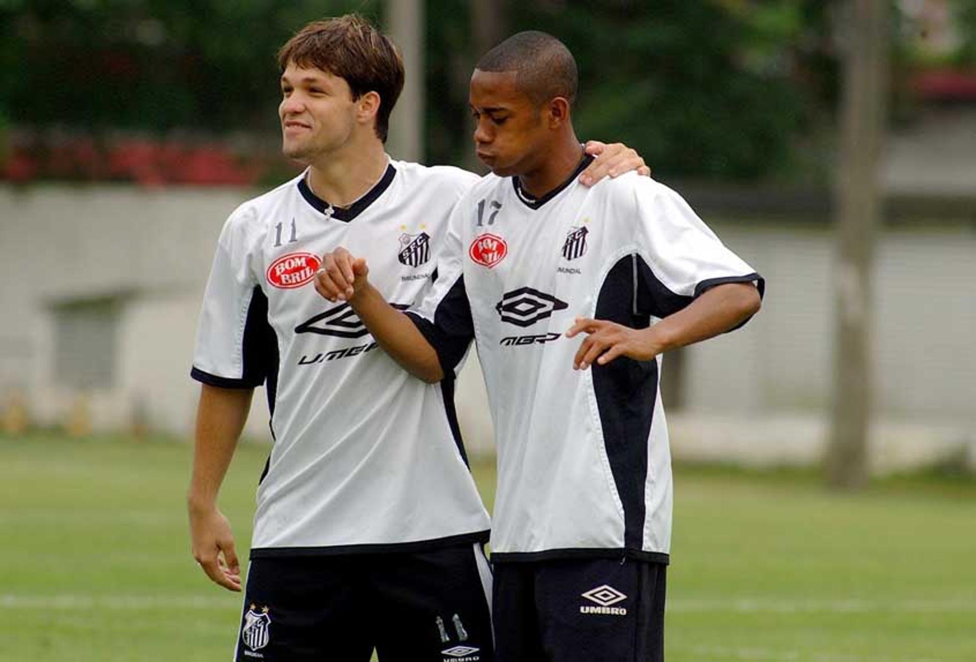 Robinho e Diego - Santos