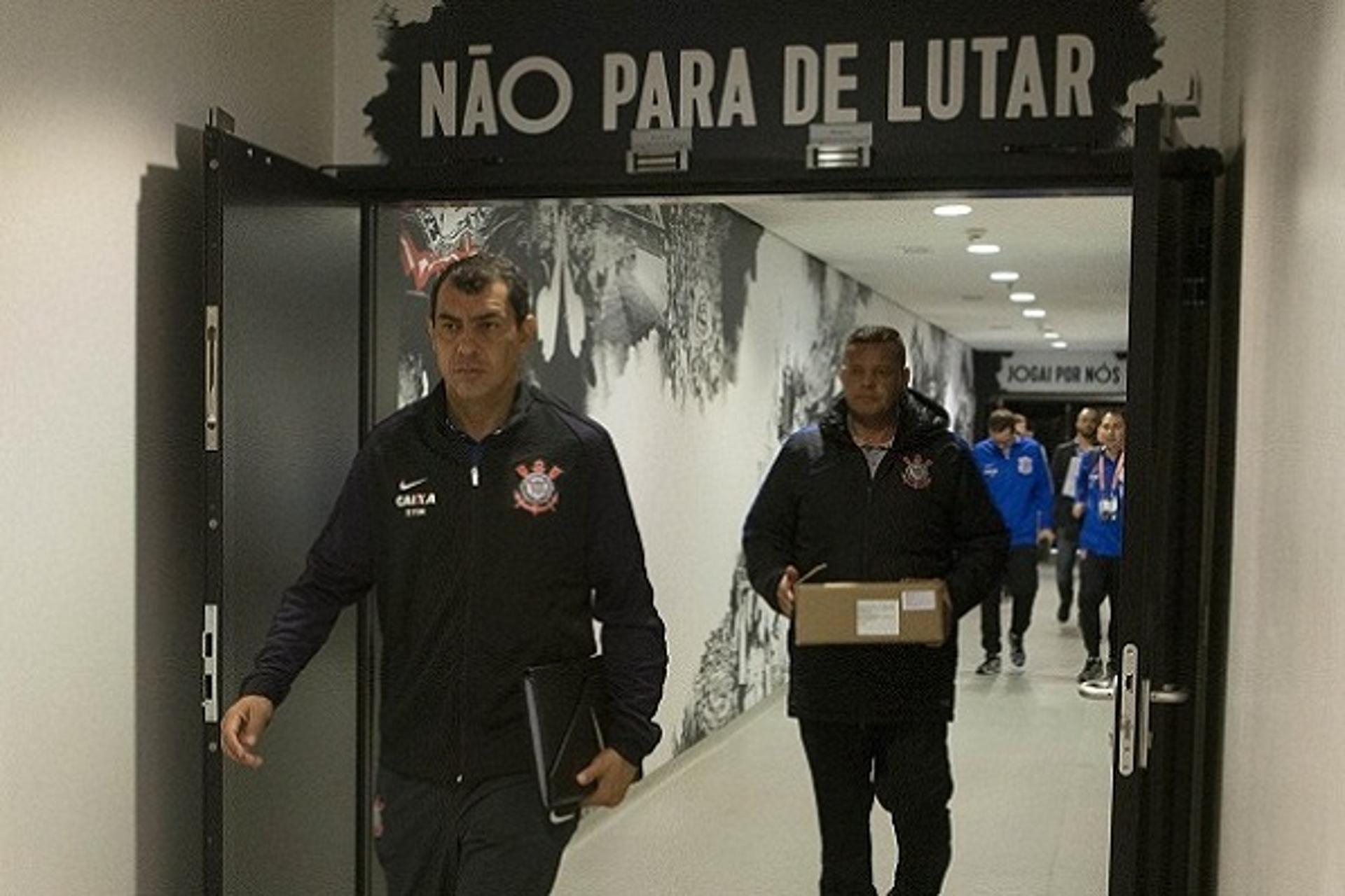 Fábio Carille, na Arena Corinthians