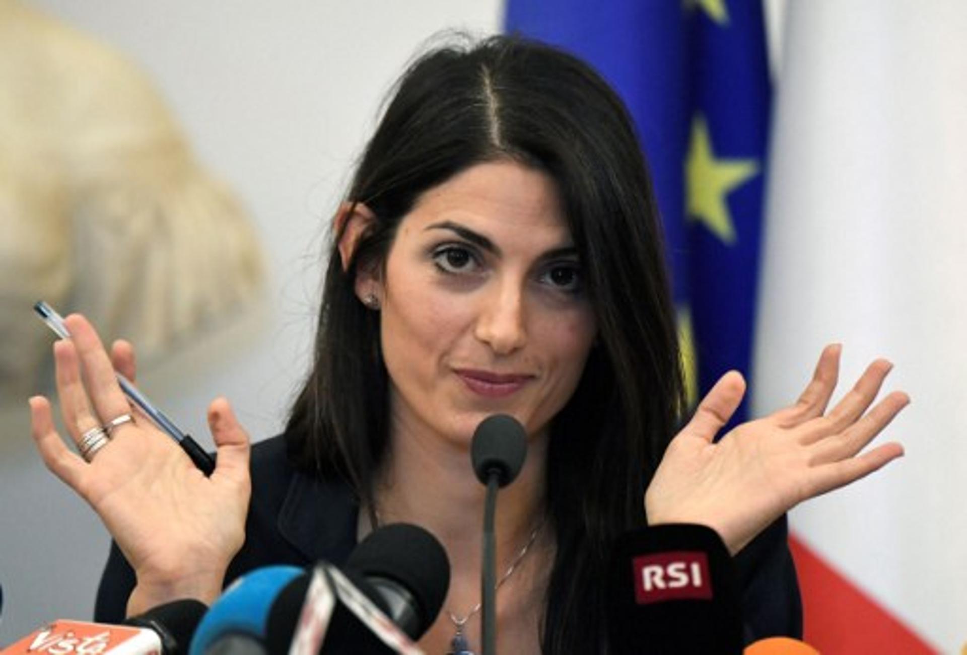 A prefeita de Roma, Virginia Raggi, afirmou que não apoiaria a candidatura aos Jogos de 2024 (Foto: Tiziana Fabi/AFP)