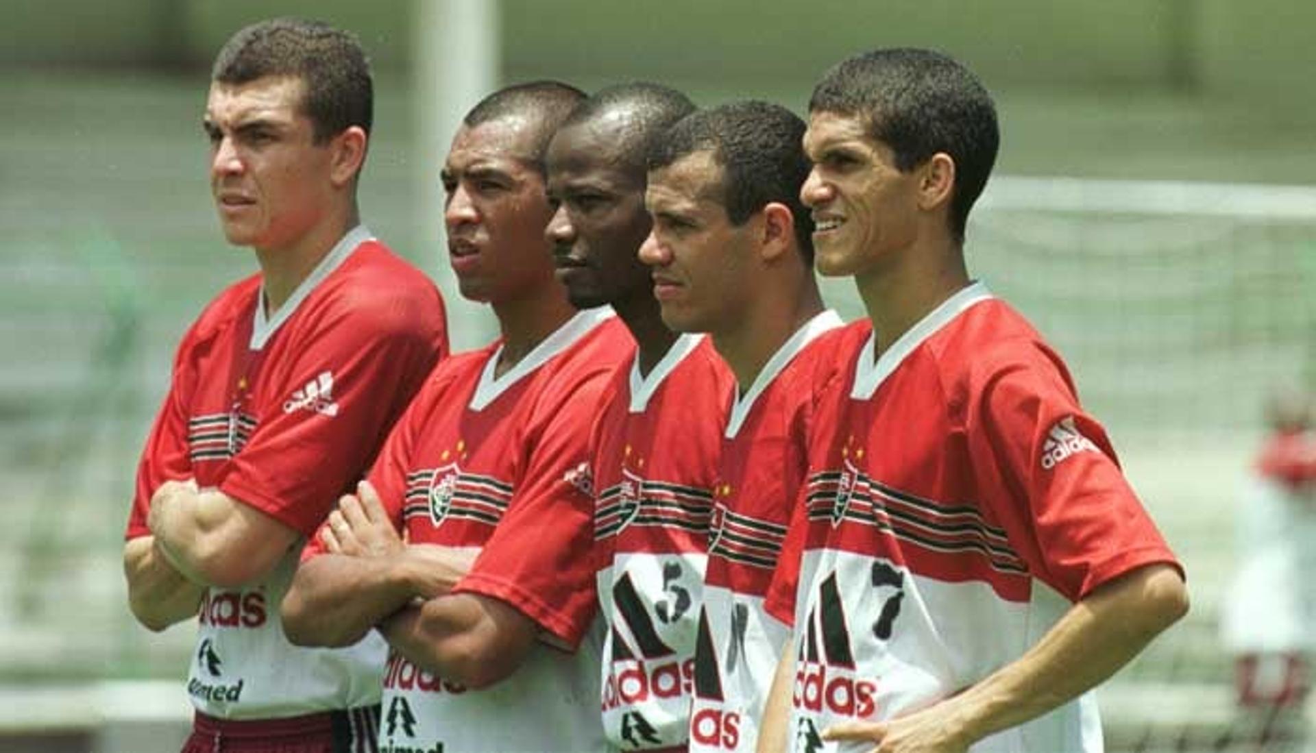 Émerson, Paulo César, Marcão, Roni e Magno Alves no Fluminense em 1999
