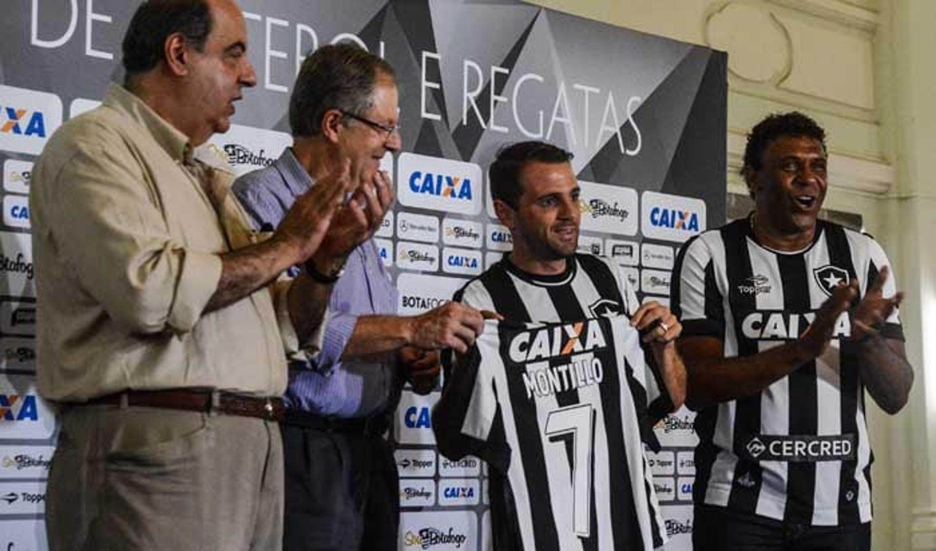 Apresentado na quarta-feira Montillo logo vestiu a camisa 7 do Botafogo