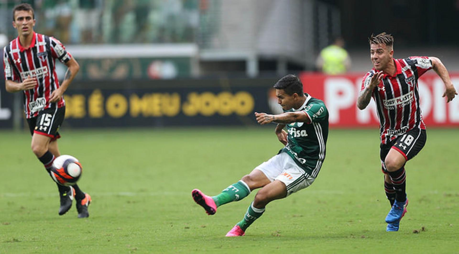 23º clássico de Dudu: Palmeiras 3 x 0 São Paulo - Paulistão 2017 - Fez um gol