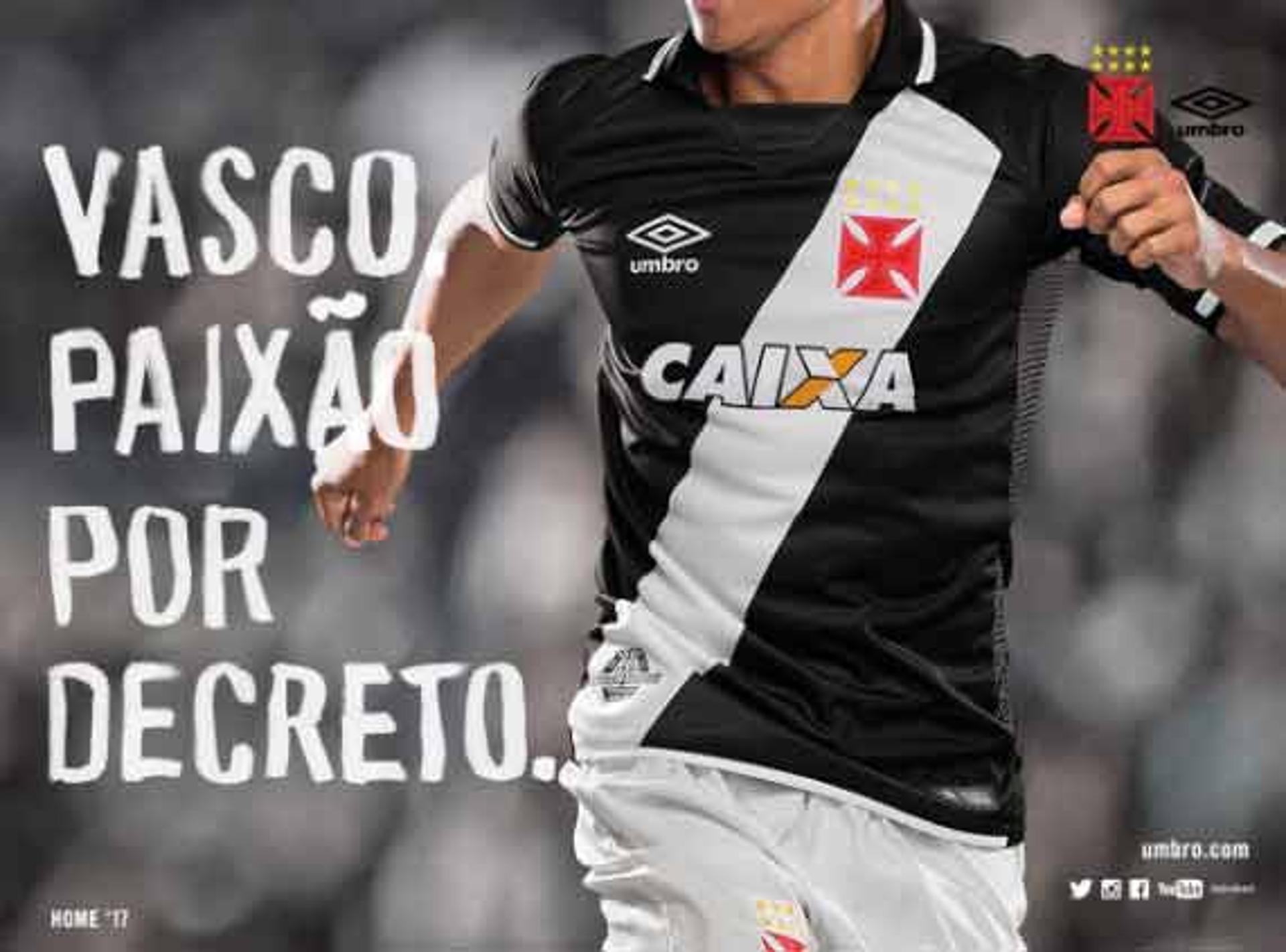 Confira a seguir imagens das novas camisa do Vasco