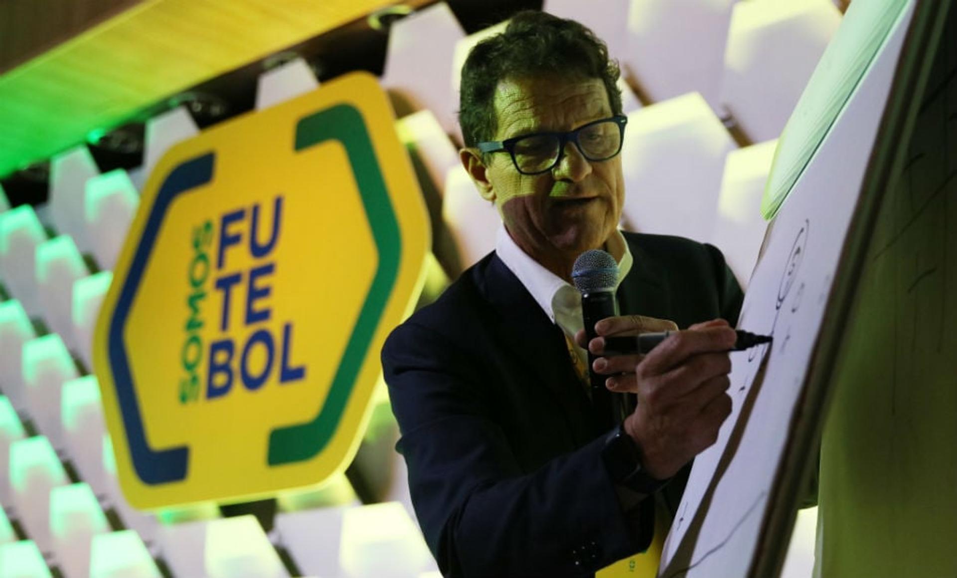 Fabio Capello, em palestra na CBF (Foto: Lucas Figueiredo/CBF)