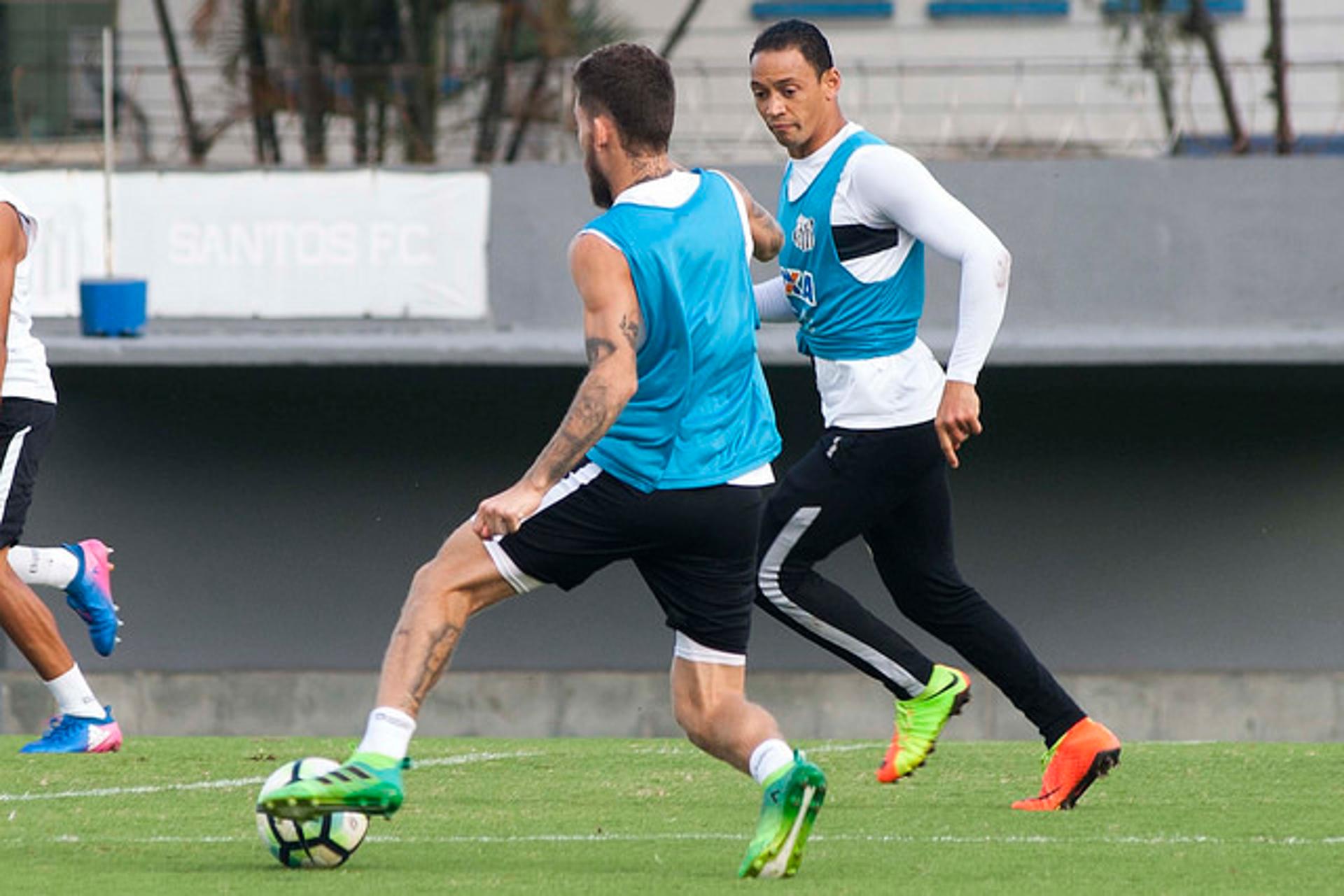 Ricardo Oliveira e Lucas Lima têm vínculo com o Santos até dezembro de 2017