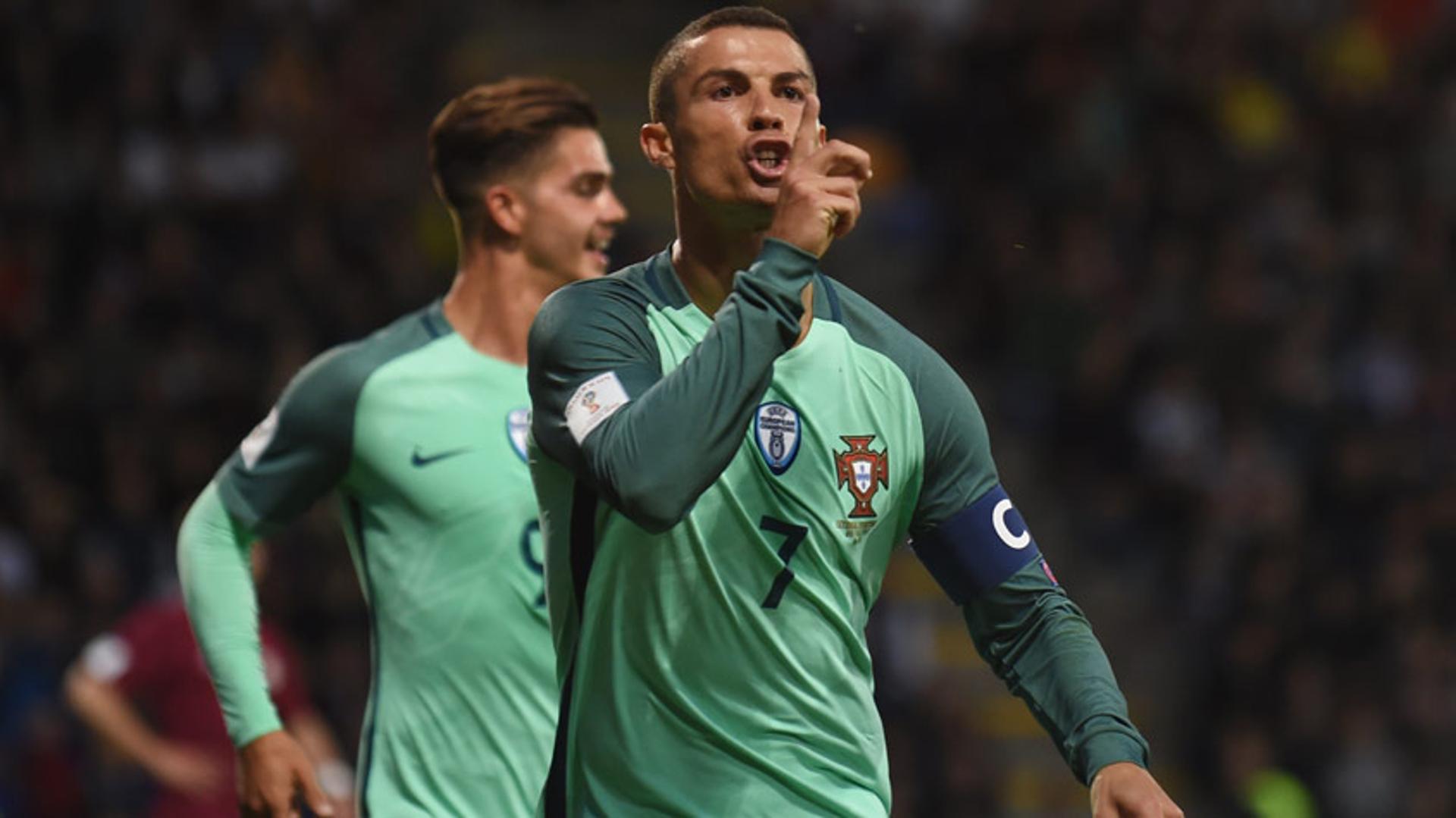 Cristiano Ronaldo marca em vitória de Portugal sobre a Letônia&nbsp;