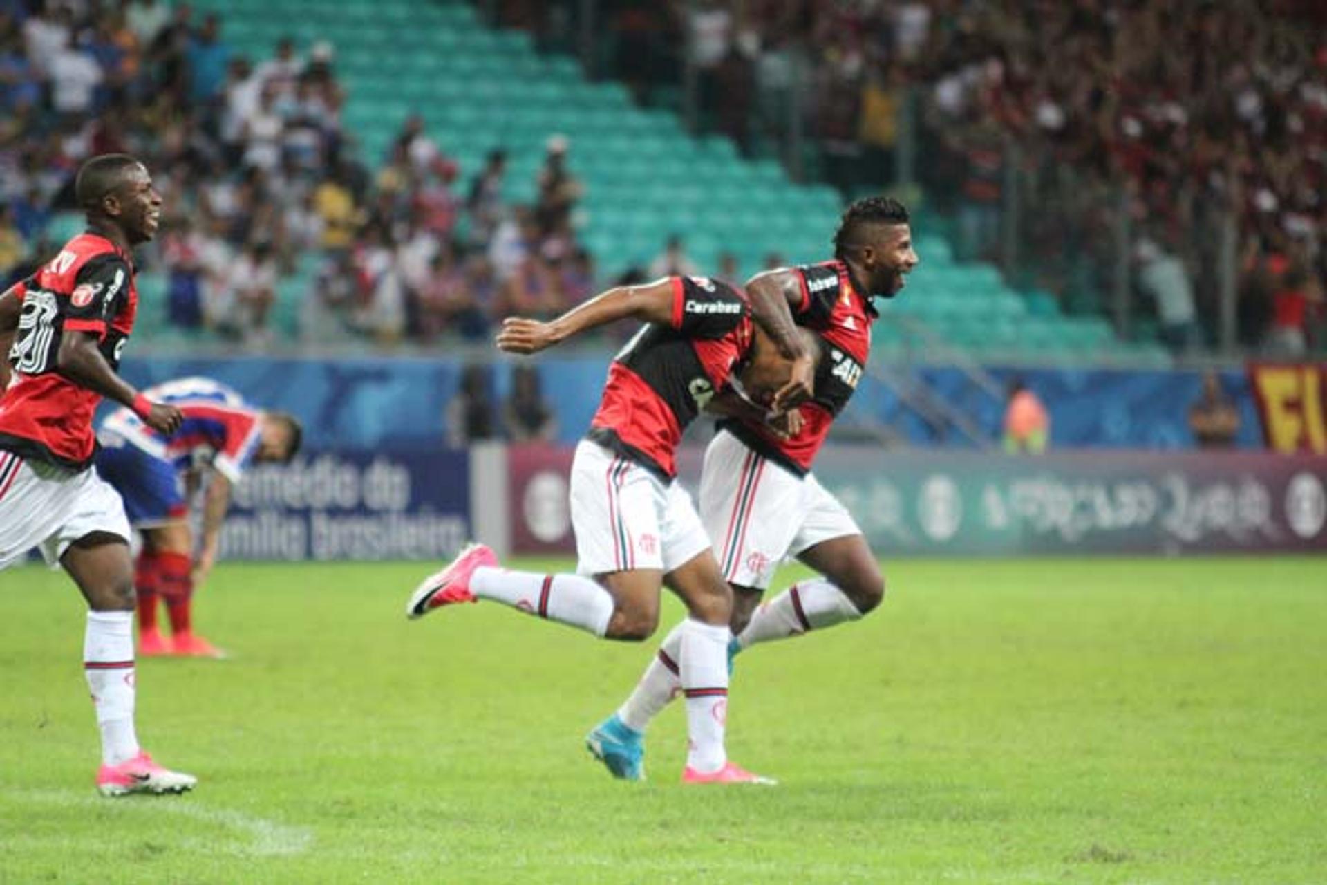 No primeiro turno, o Flamengo venceu o Bahia por 1 a 0, com gol de Berrío