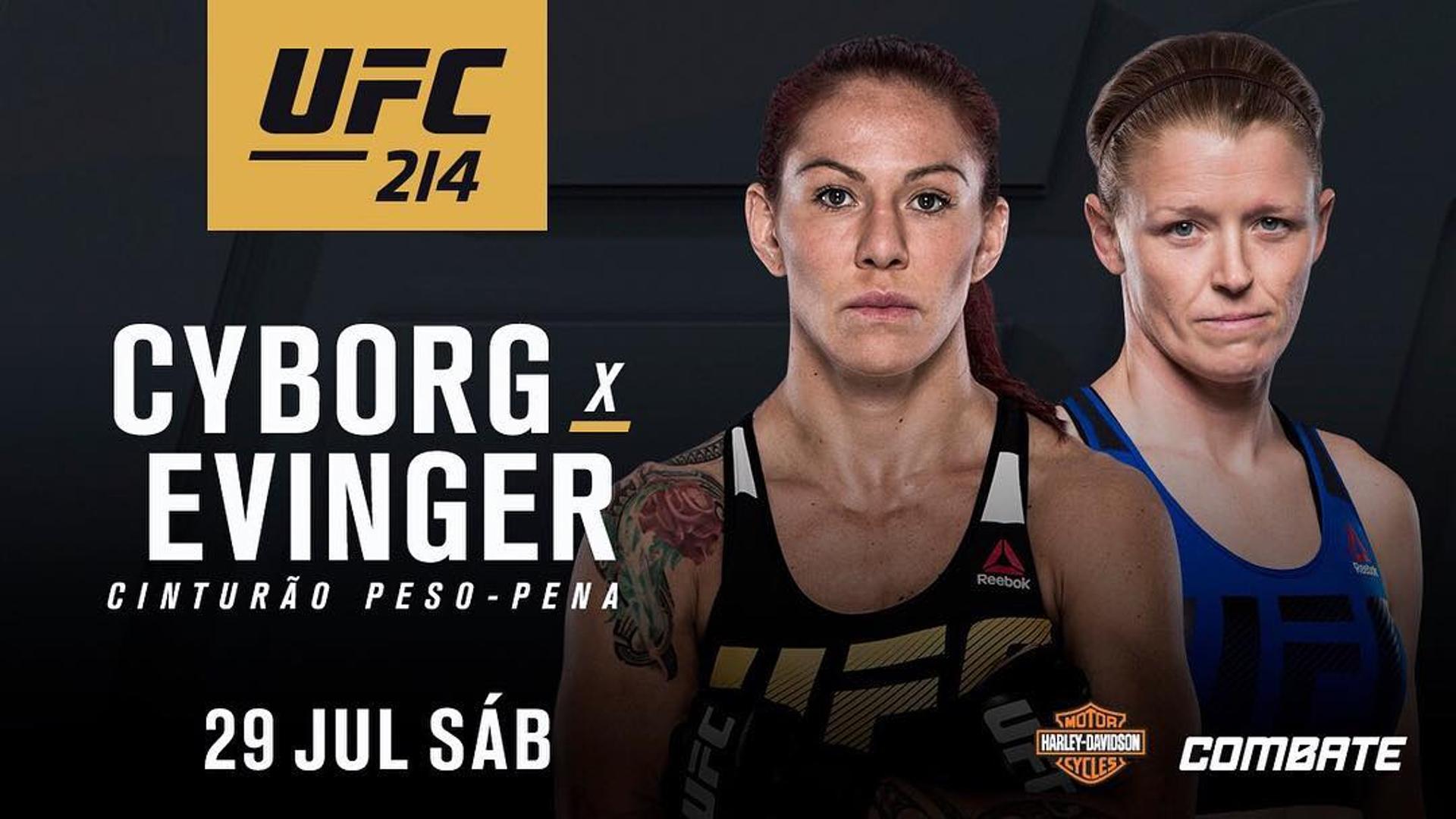 Cris Cyborg vs Tonya Evinger é o novo co-evento do UFC 214
