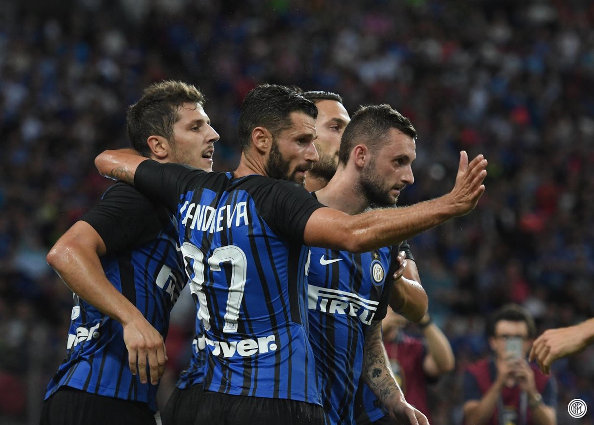 Inter de Milão celebra vitória sobre o Chelsea