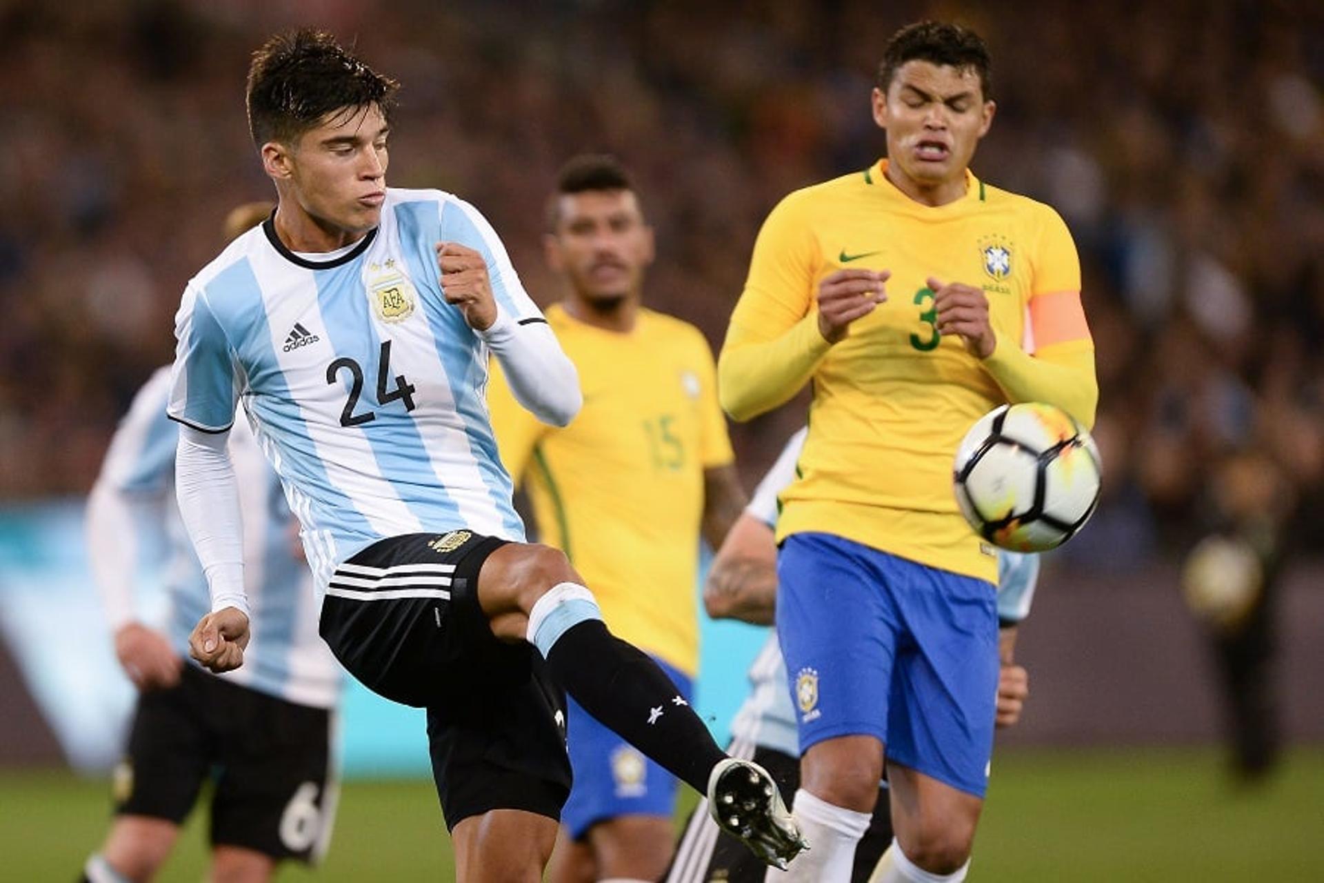 Argentina 1 x 0 Brasil - Amistoso - Thiago Silva capitão