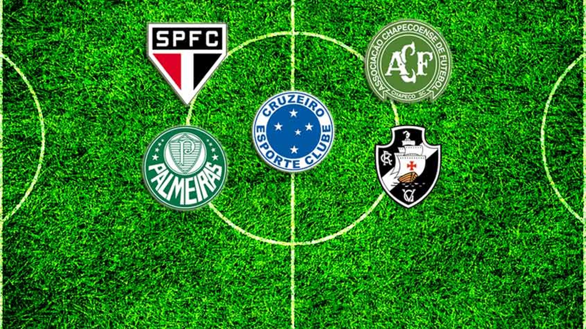 Palmeiras, São Paulo, Chapecoense, Cruzeiro e Vasco disputam o Troféu João Saldanha&nbsp; &nbsp;