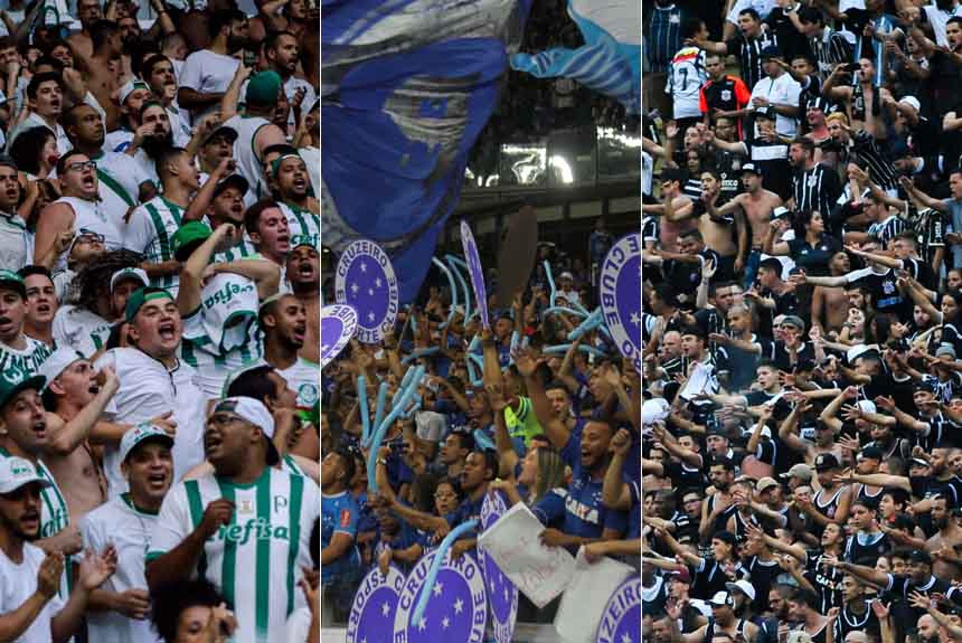 Palmeiras, Cruzeiro e Corinthians seguem com as melhores médias de público nos Estaduais. O Verdão é disparado quem mais arrecada: quase R$ 8 milhões em renda bruta. Clubes do Rio sofrem com estádios vazios e prejuízo. Veja a situação dos 12 grandes