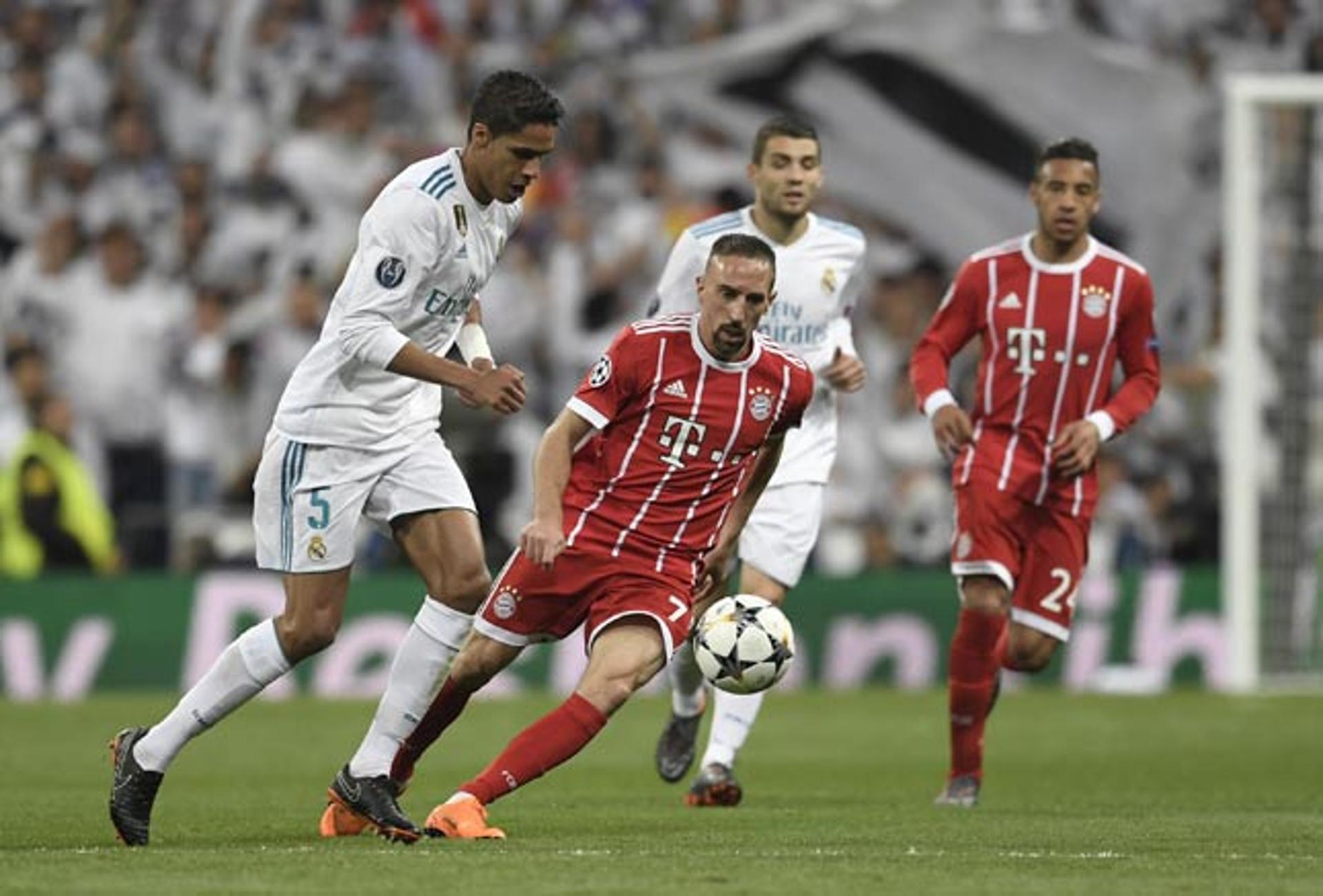 Varane e Ribéry - Real Madrid x Bayern de Munique