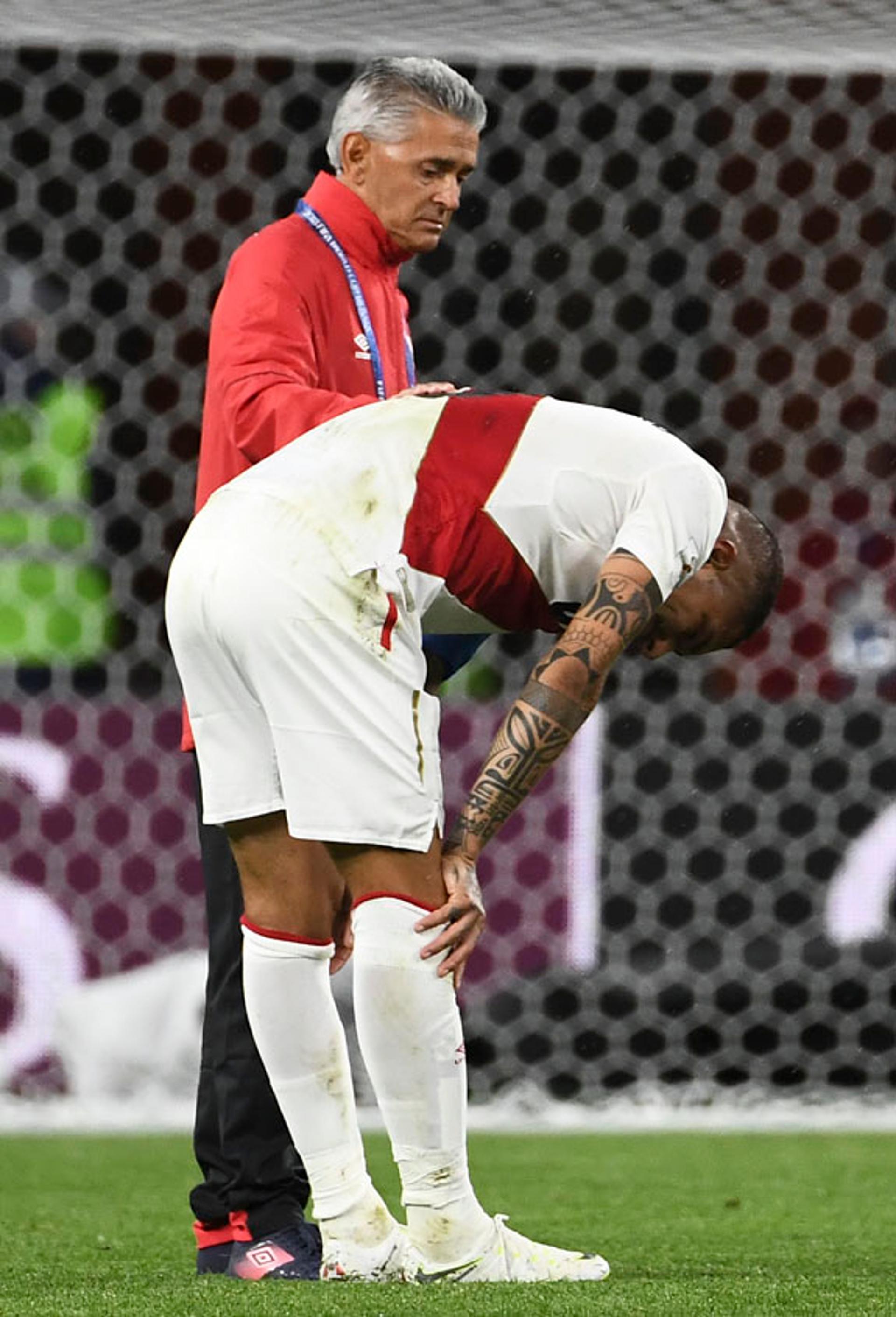 Guerrero triste após a derrota: lutou muito para estar ali
