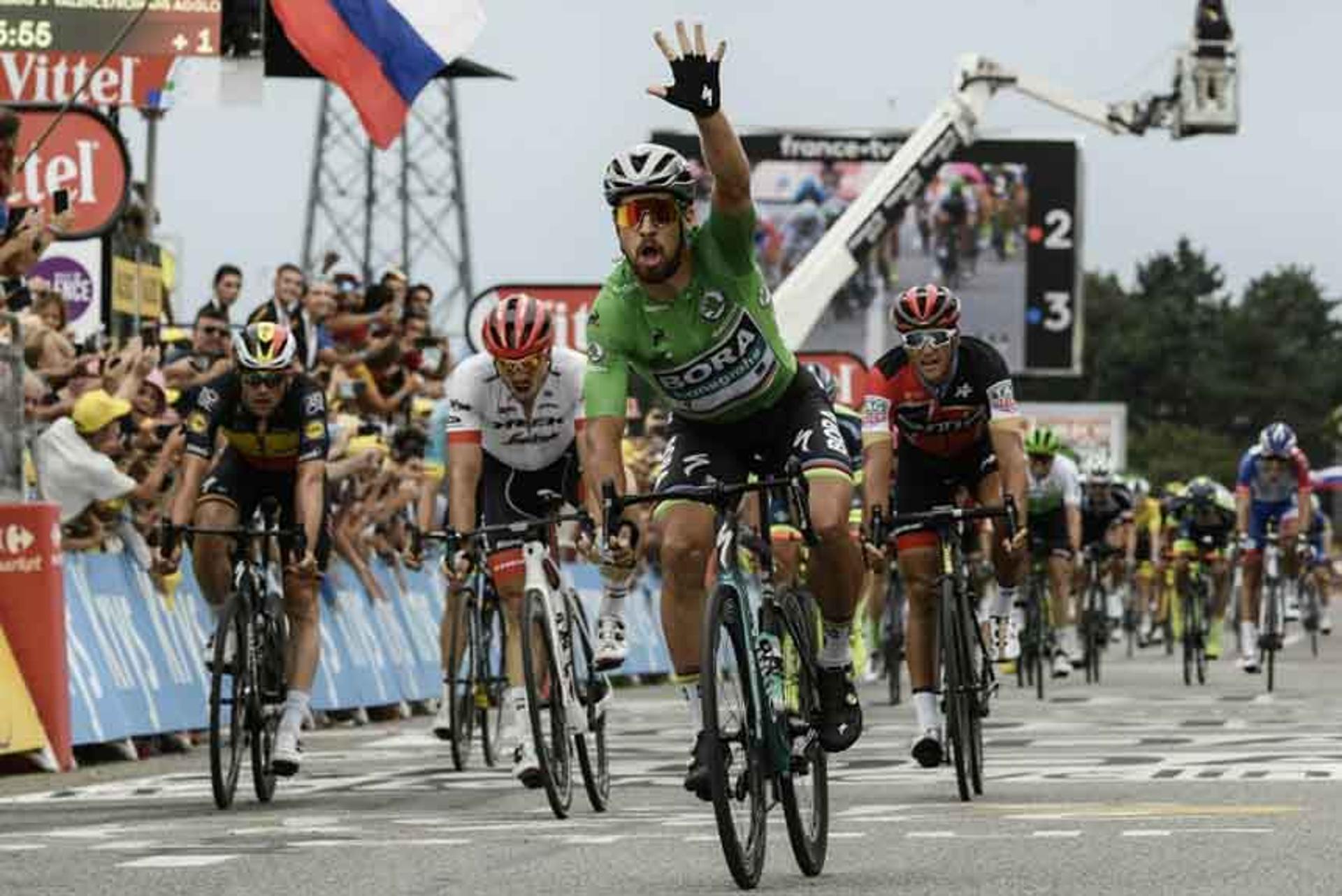 Peter Sagan assegurou sua terceira vitória nesta edição da Volta da França