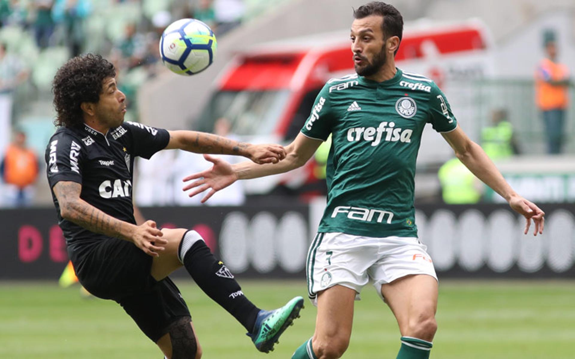 Último encontro: 22/7/2018 - Palmeiras 3 x 2 Atlético-MG