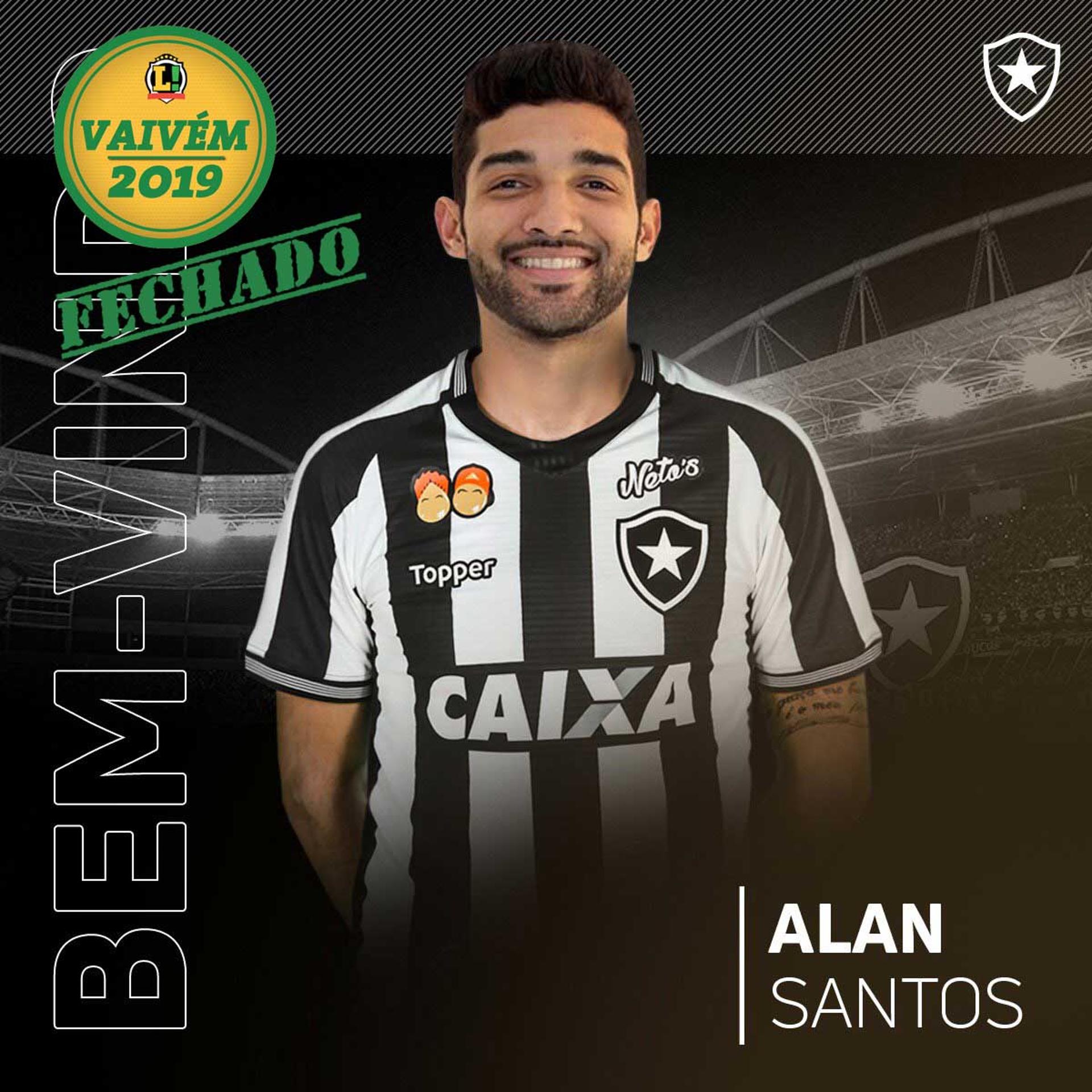 Alan Santos é o terceiro jogador confirmado pelo Botafogo para 2019. Confira a seguir outras imagens para a galeria LANCE!