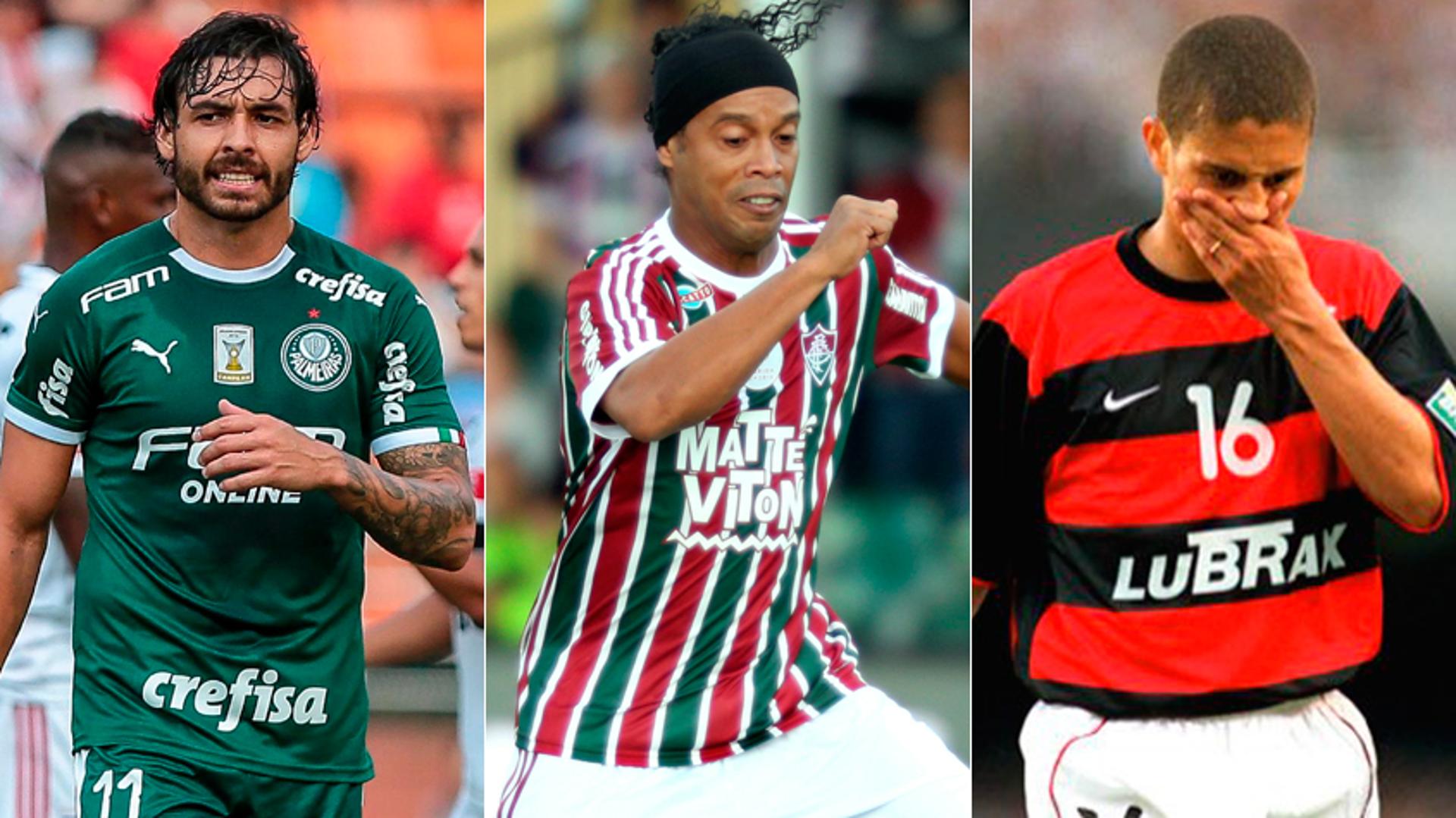 Ricardo Goulart saiu do Palmeiras após 12 jogos disputados e quatro gols marcados. O caso do meia não é único no futebol brasileiro. Relembre outros jogadores que tiveram uma passagem relâmpago nos clubes brasileiros.&nbsp;