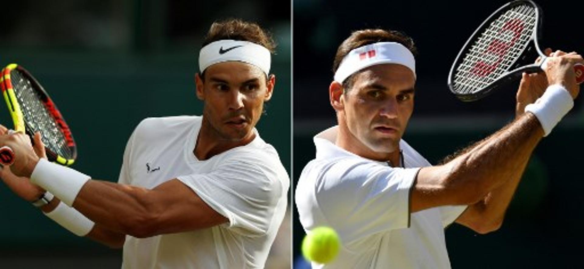 Montagem - Nadal e Federer