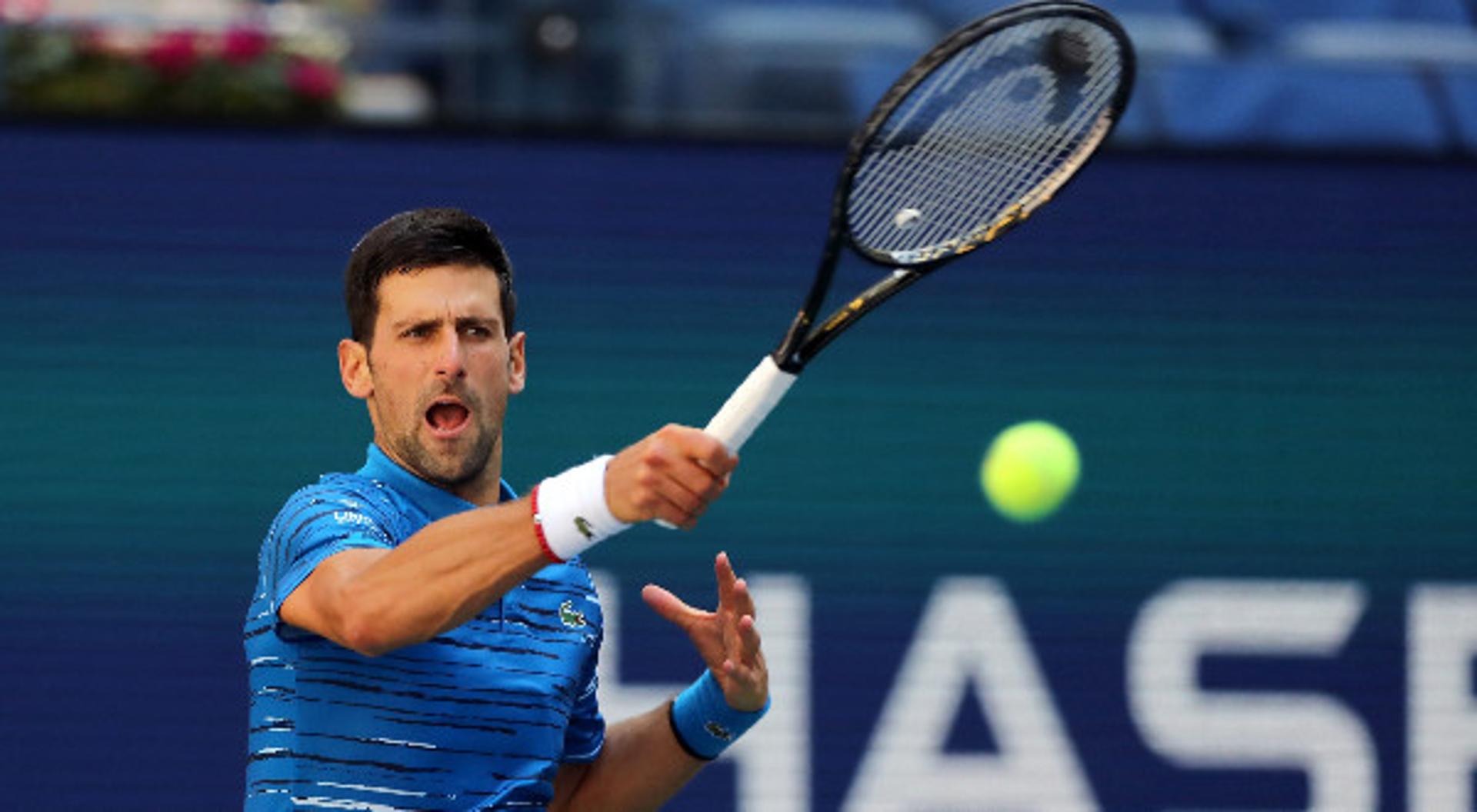 Novak Djokovic no US Open