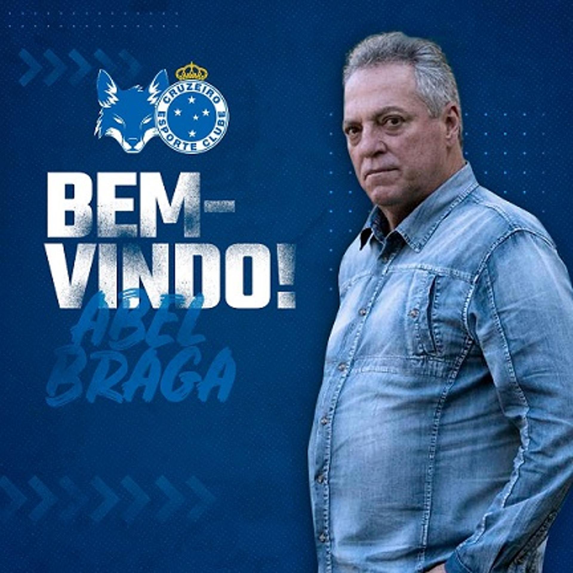 Abel Braga foi anunciado como novo técnico do Cruzeiro