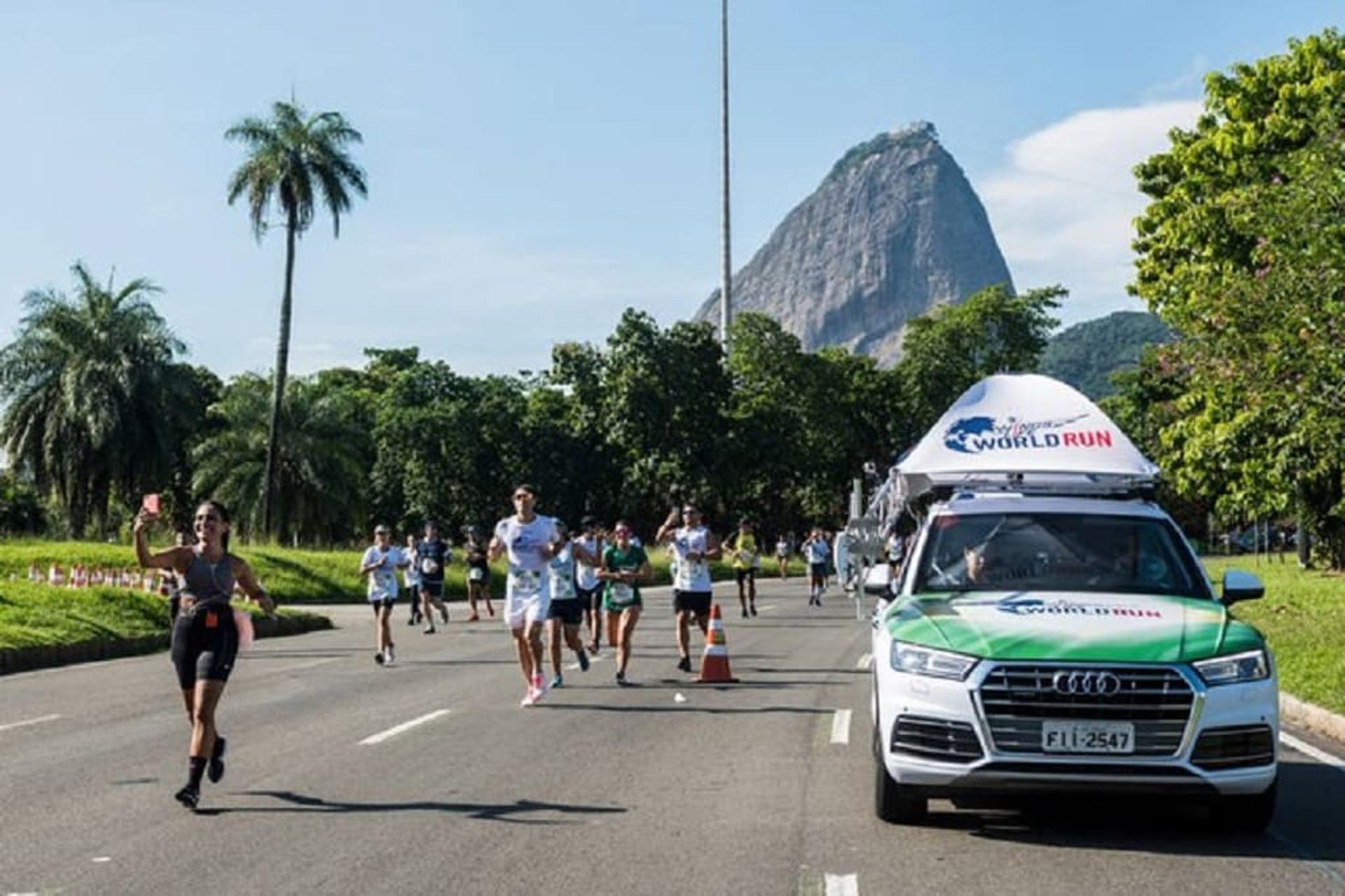 Catcher Car no Aterro do Flamengo durante da Wings For Life World Run no Rio de Janeiro. (Divulgação)