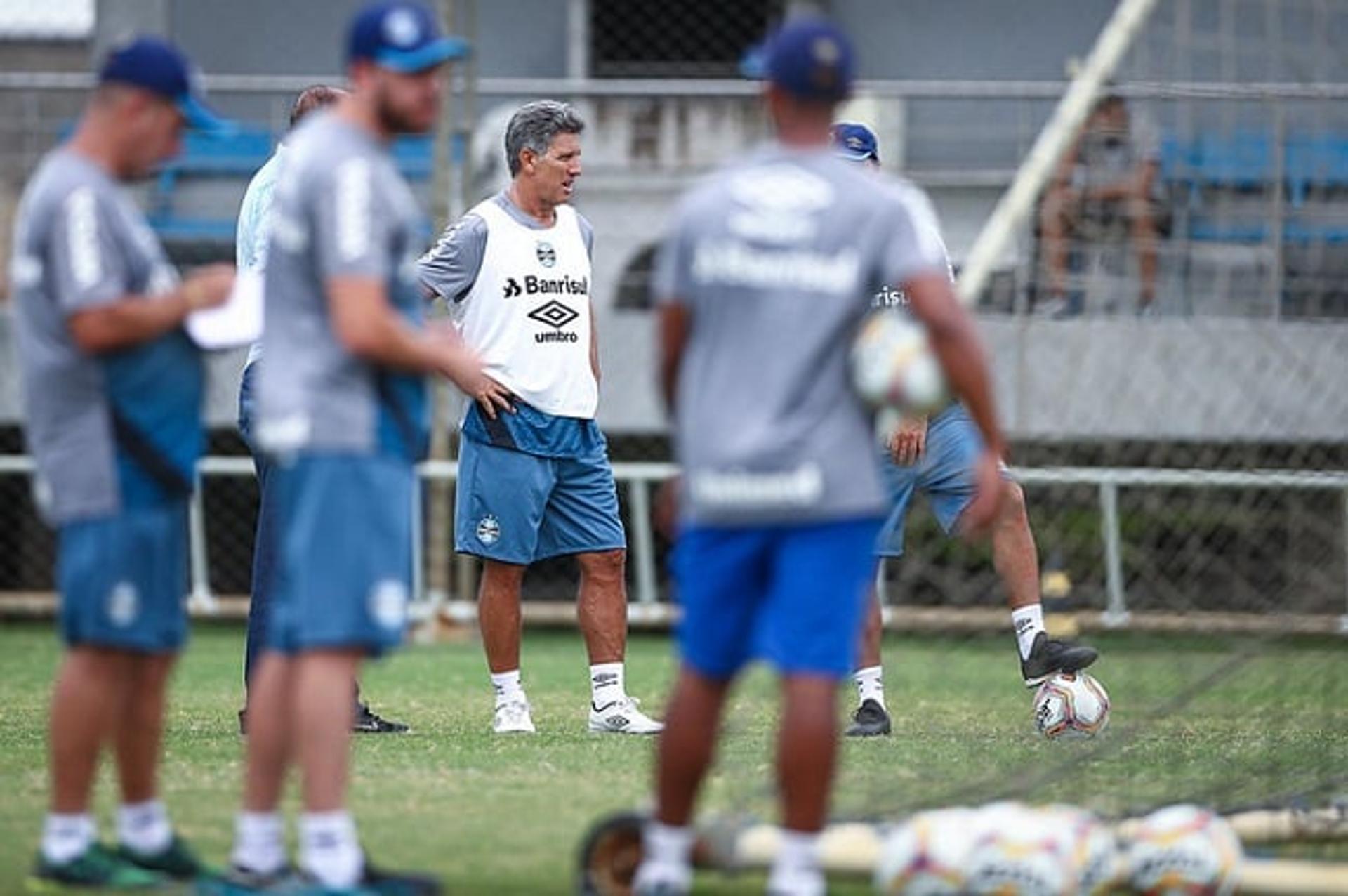 Renato Portaluppi em treino do Grêmio