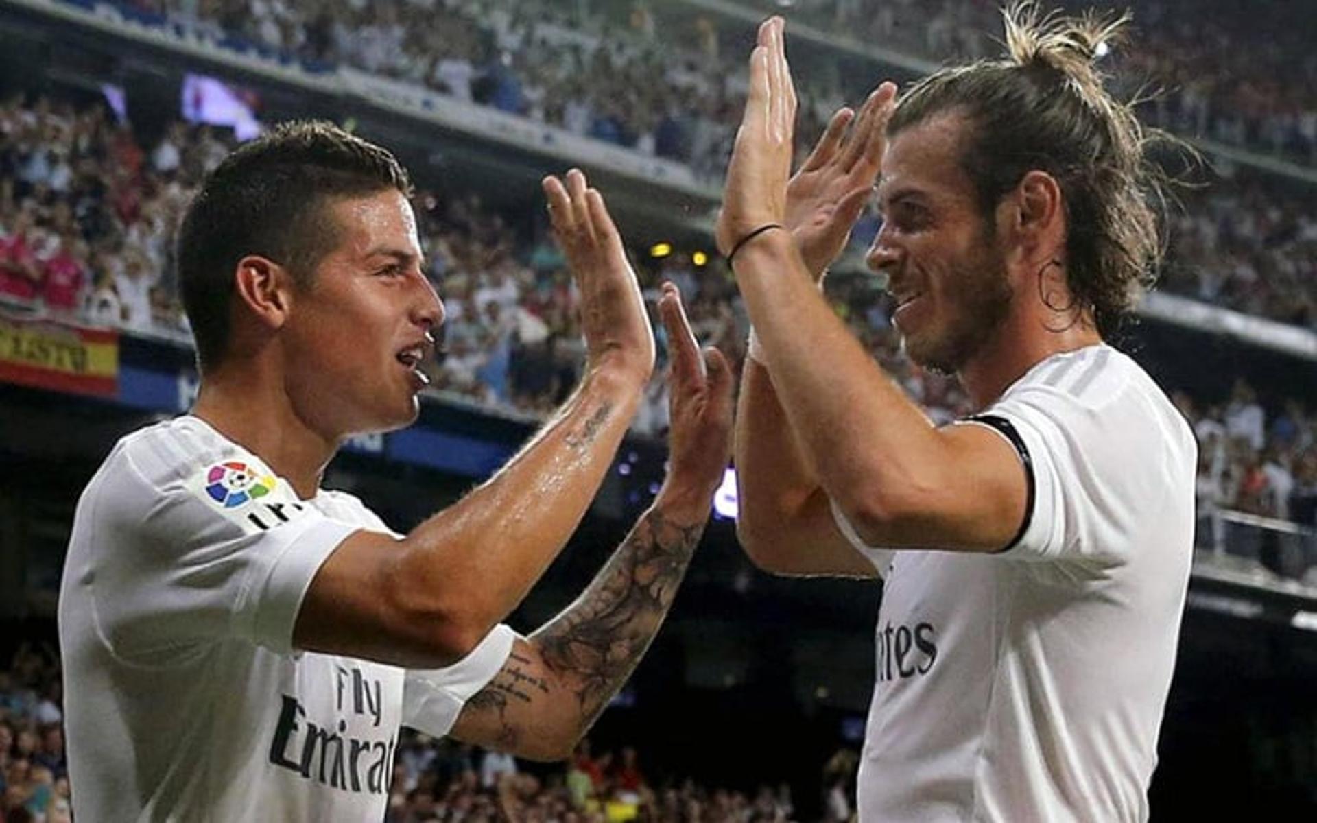 Bale e James Rodriguez - Real Madrid