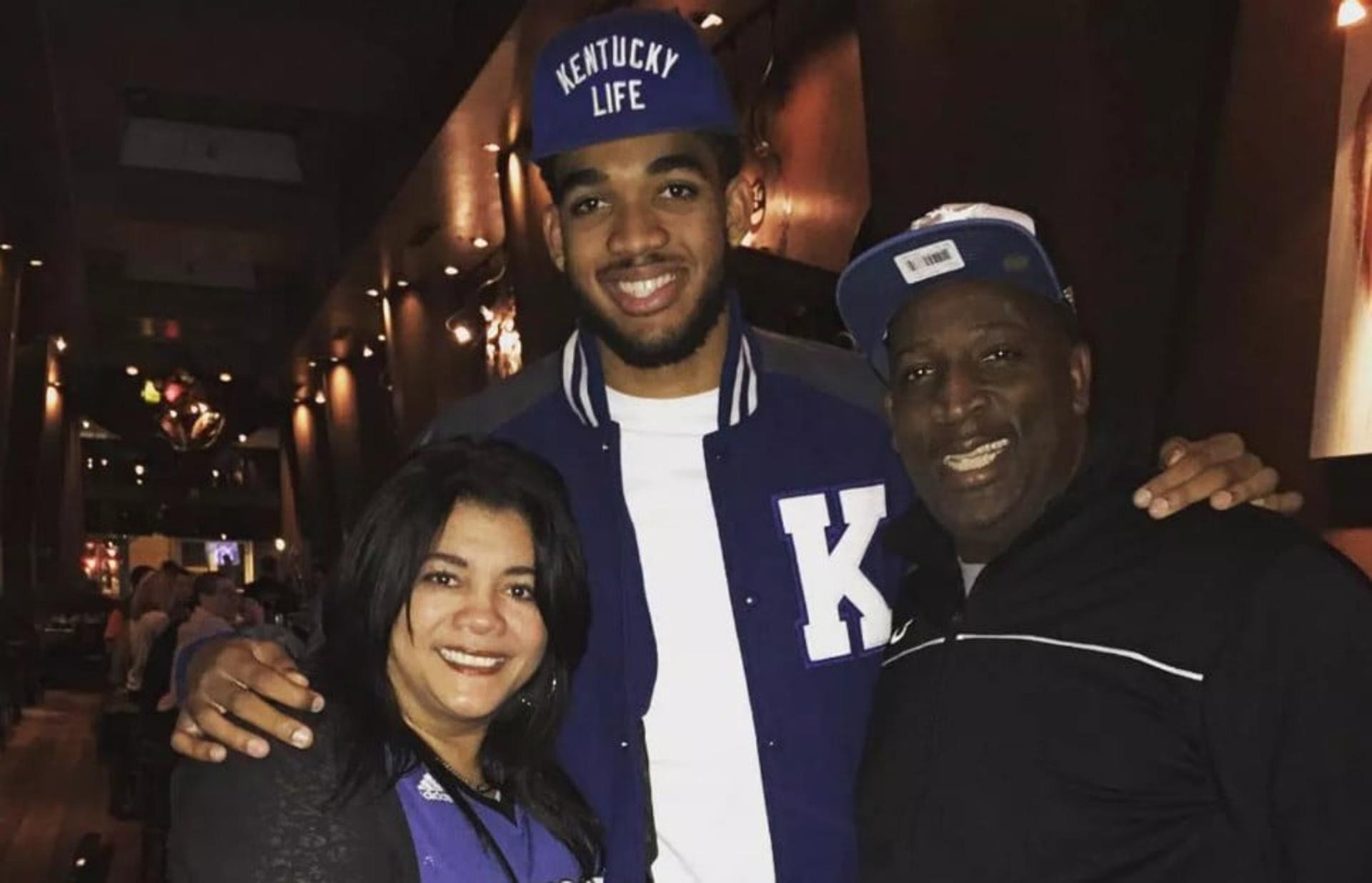 Karl-Anthony Towns e Jacqueline Towns