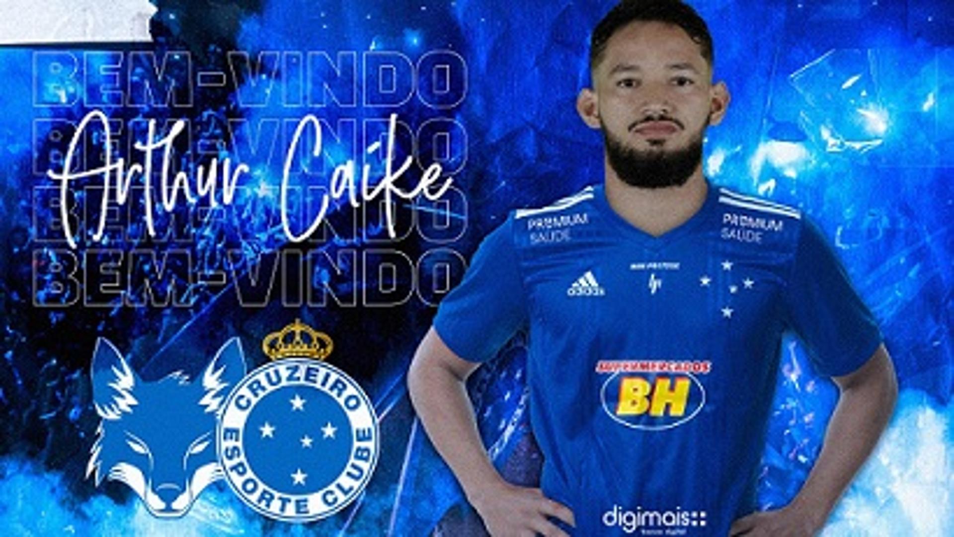 Arthur Caike foi contratado pelo Cruzeiro até o fim da Série B