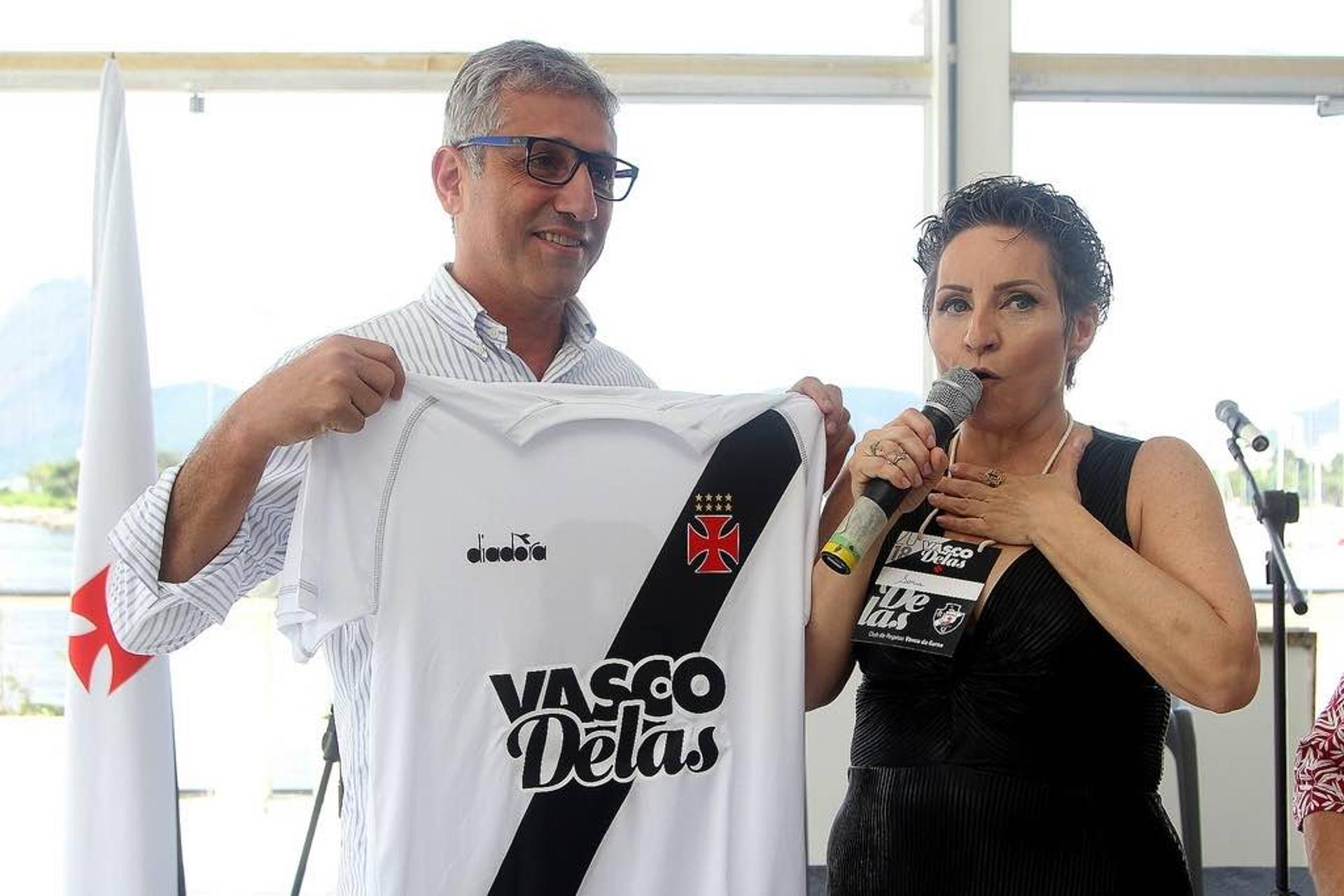 Presidente Alexandre Campello e a 2ª Vice Geral do Clube, Sônia Andrade, durante a 1ª edição do Vasco Delas