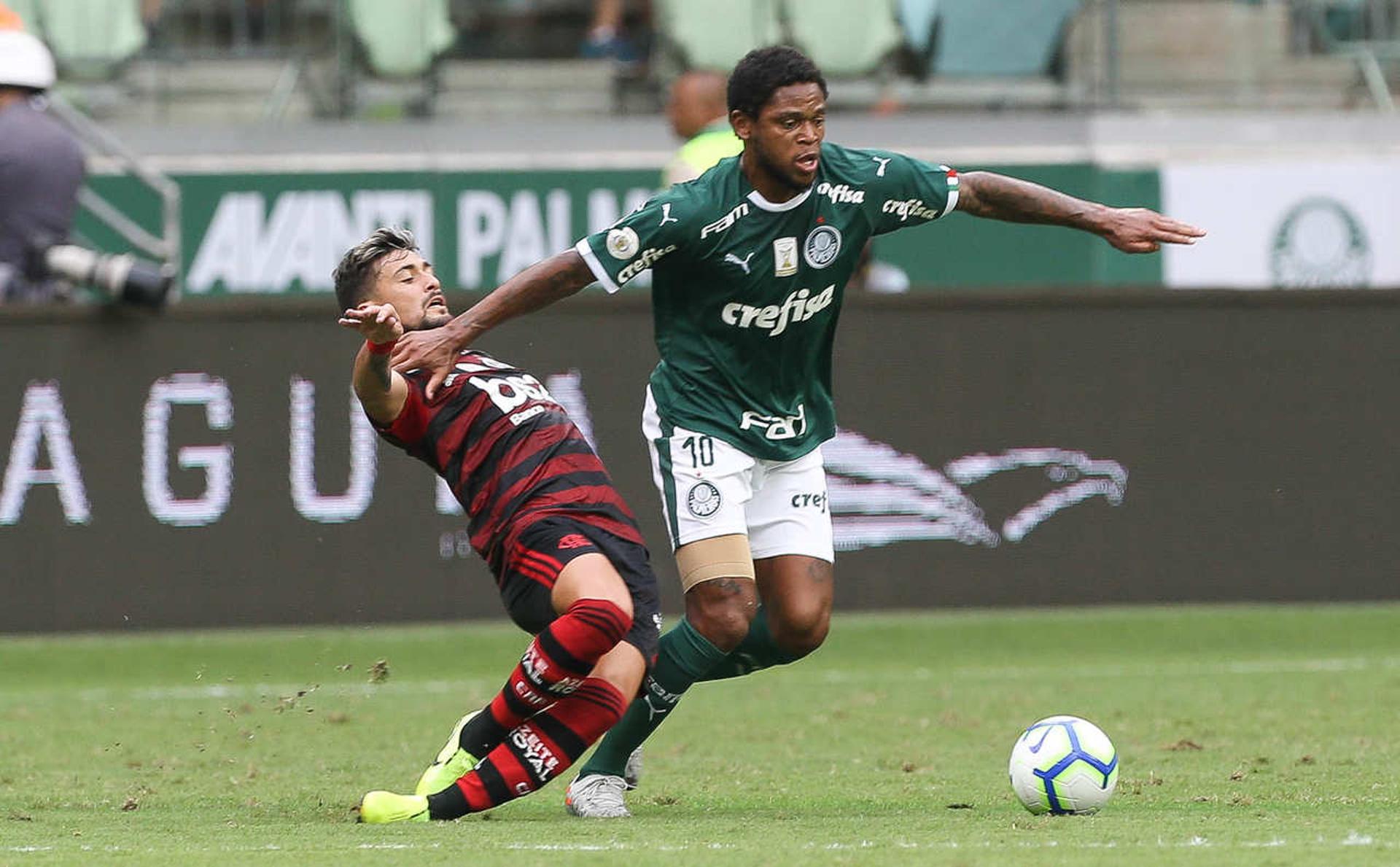 Palmeiras x Flamengo Luiz Adriano Arrascaeta