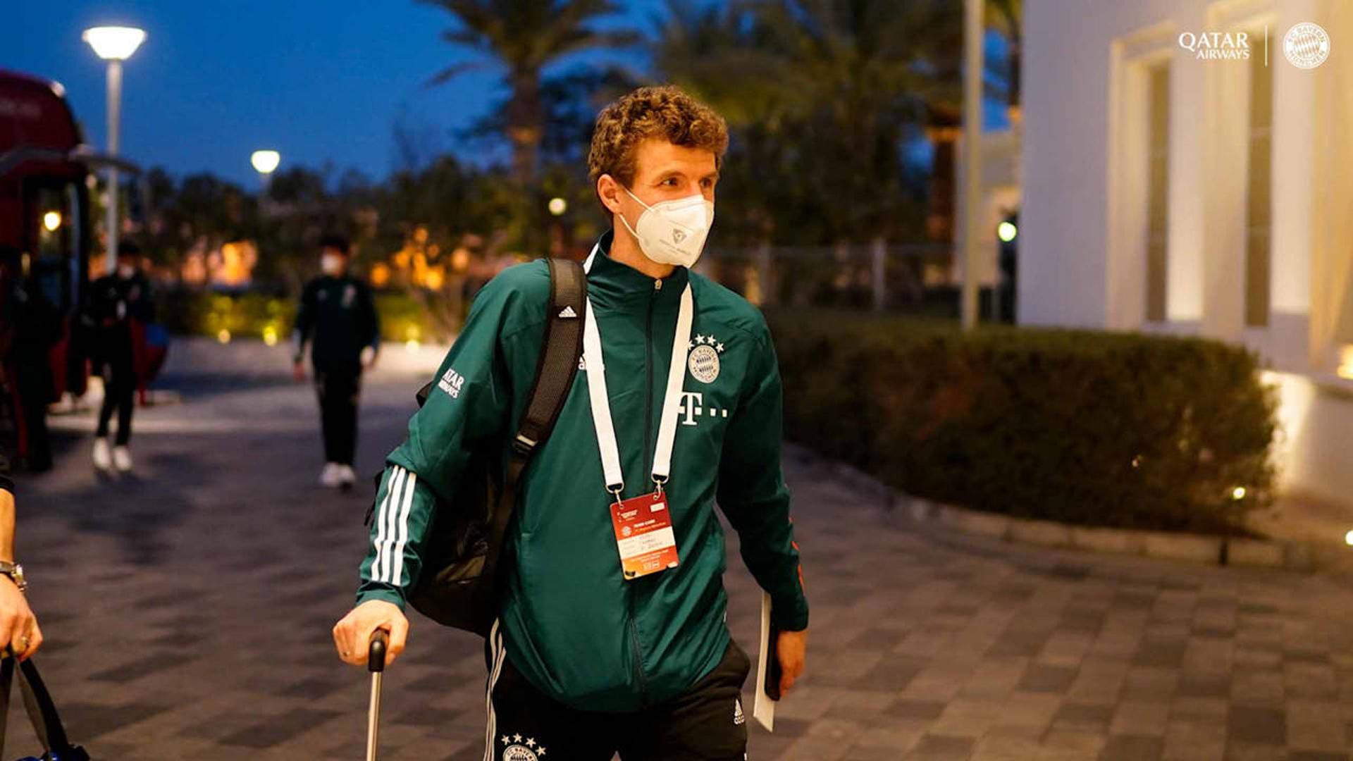 Thomas Müller - Bayern - Chegada ao Qatar para o Mundial de Clubes