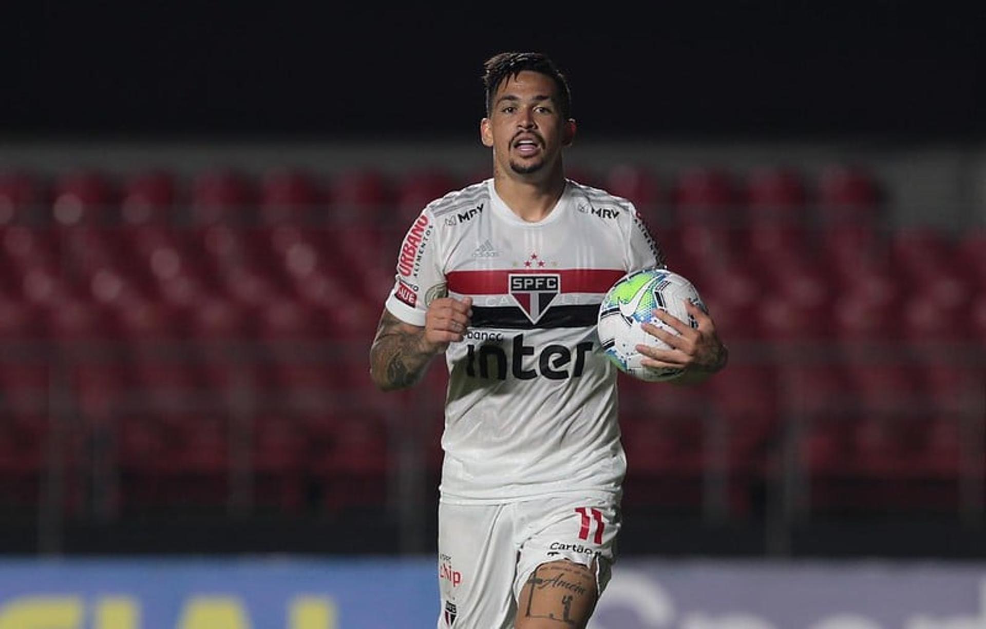 Luciano foi o autor do gol do São Paulo no empate com o Palmeiras
