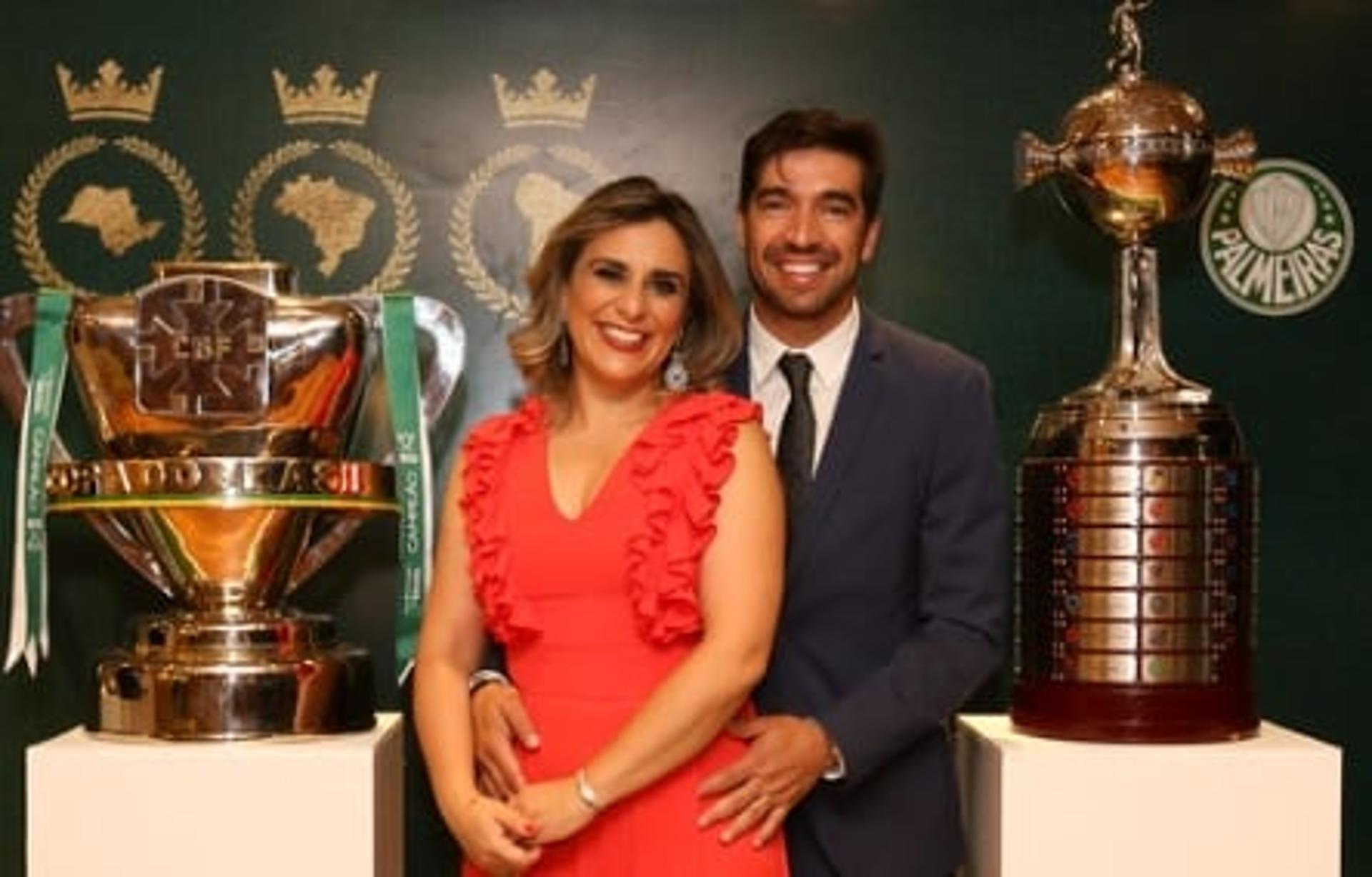 Abel Ferreira e esposa Ana Xavier