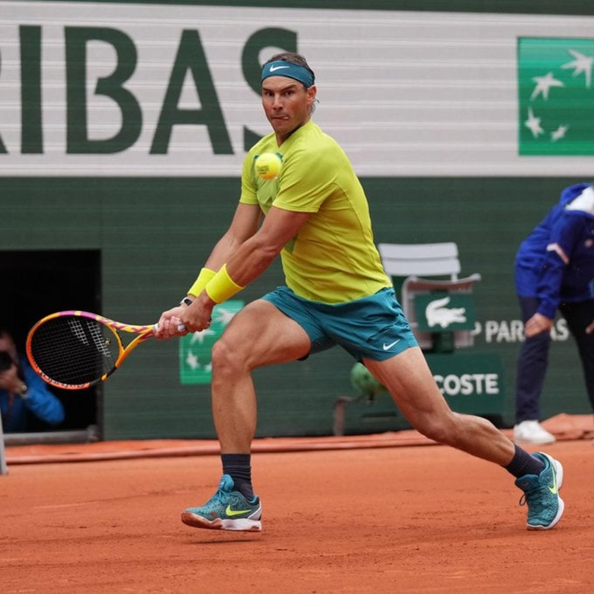 Rafael Nadal na estreia em Roland Garros