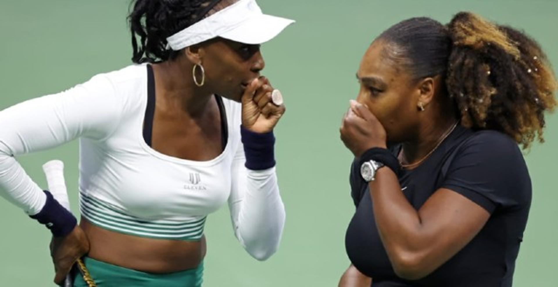Venus e Serena Williams na estreia de duplas no US Open